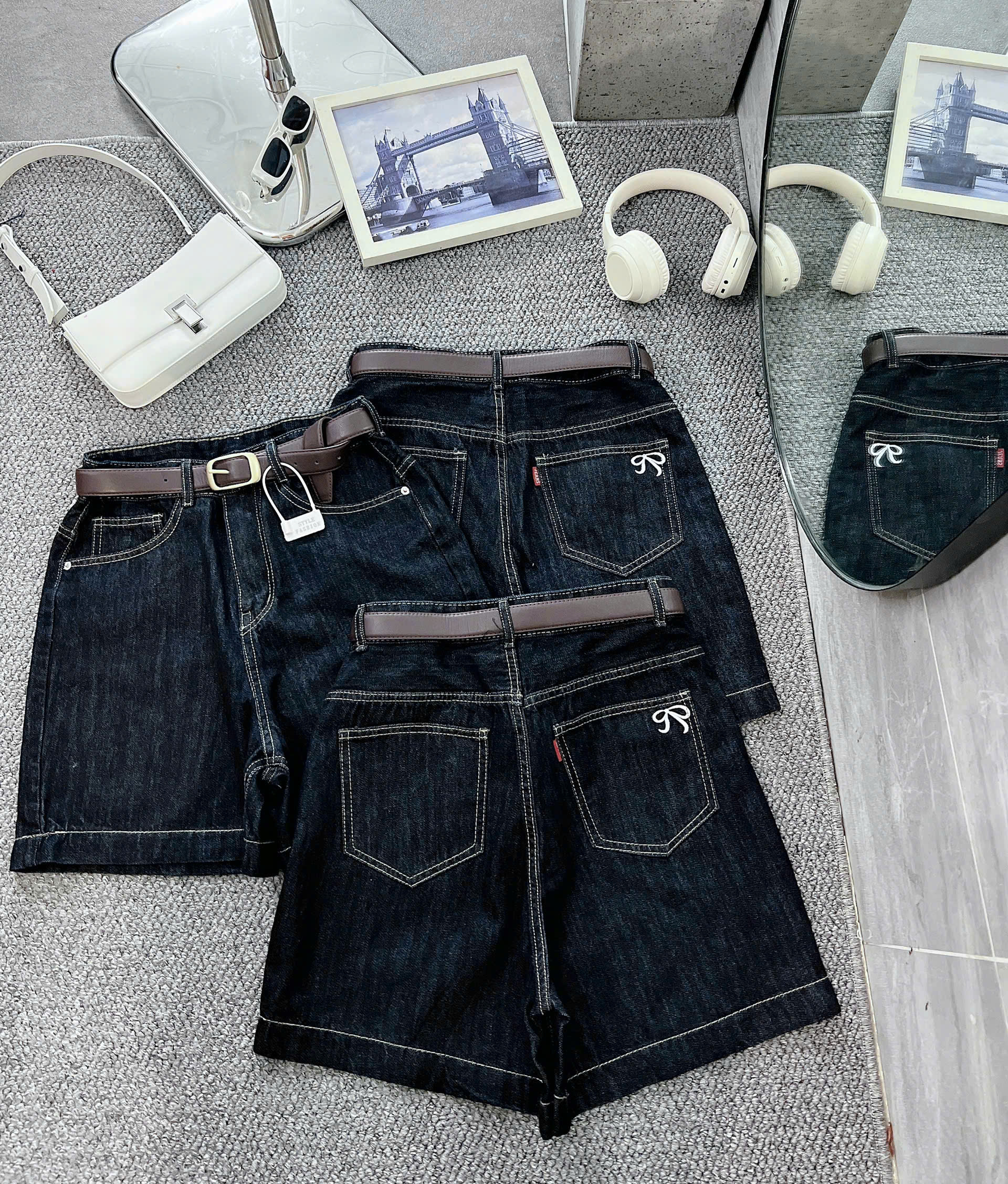 Quần short jean lửng thêu nơ bigsize QSJ049(XT) bigsize dành cho nàng mũm mĩm_thumbnail_6