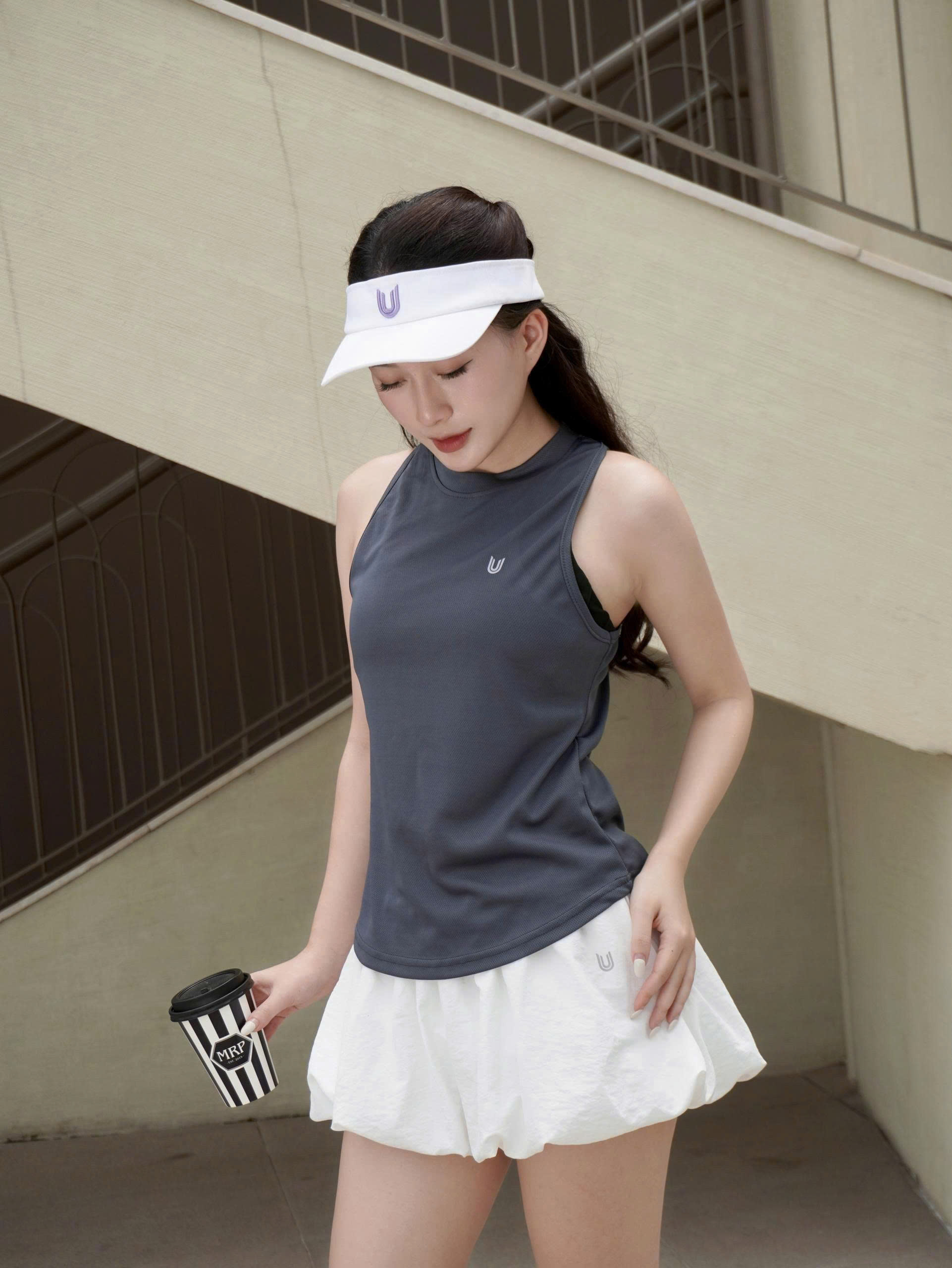 Áo thể thao Basic Tank Top ba lỗ nữ khoác ngoài_thumbnail_9