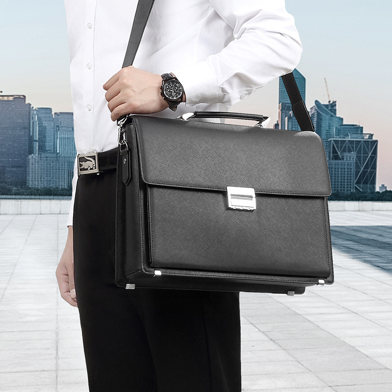 Timan Executive Premium Leather Briefcase BRIF01_thumbnail_4