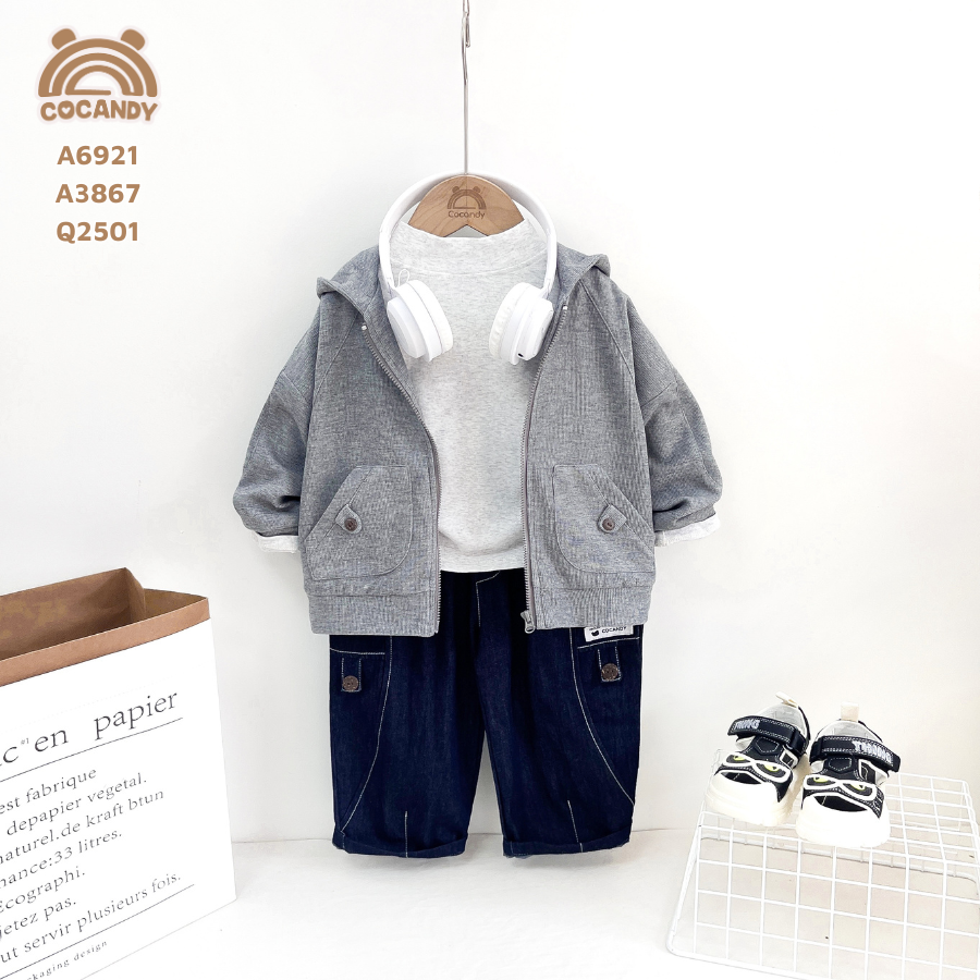 Quần dài Jean XĐẬM 2 ống phối dây cúc_thumbnail_2