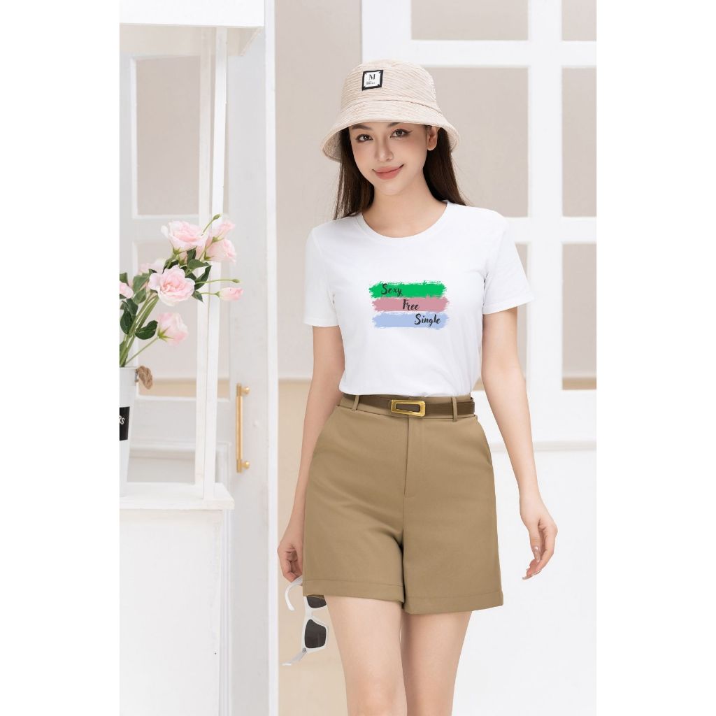 [Form Vừa] Áo phông nữ mùa hè dáng suông vừa chất liệu thun cotton thoáng mát - LOZA G0134_thumbnail_6