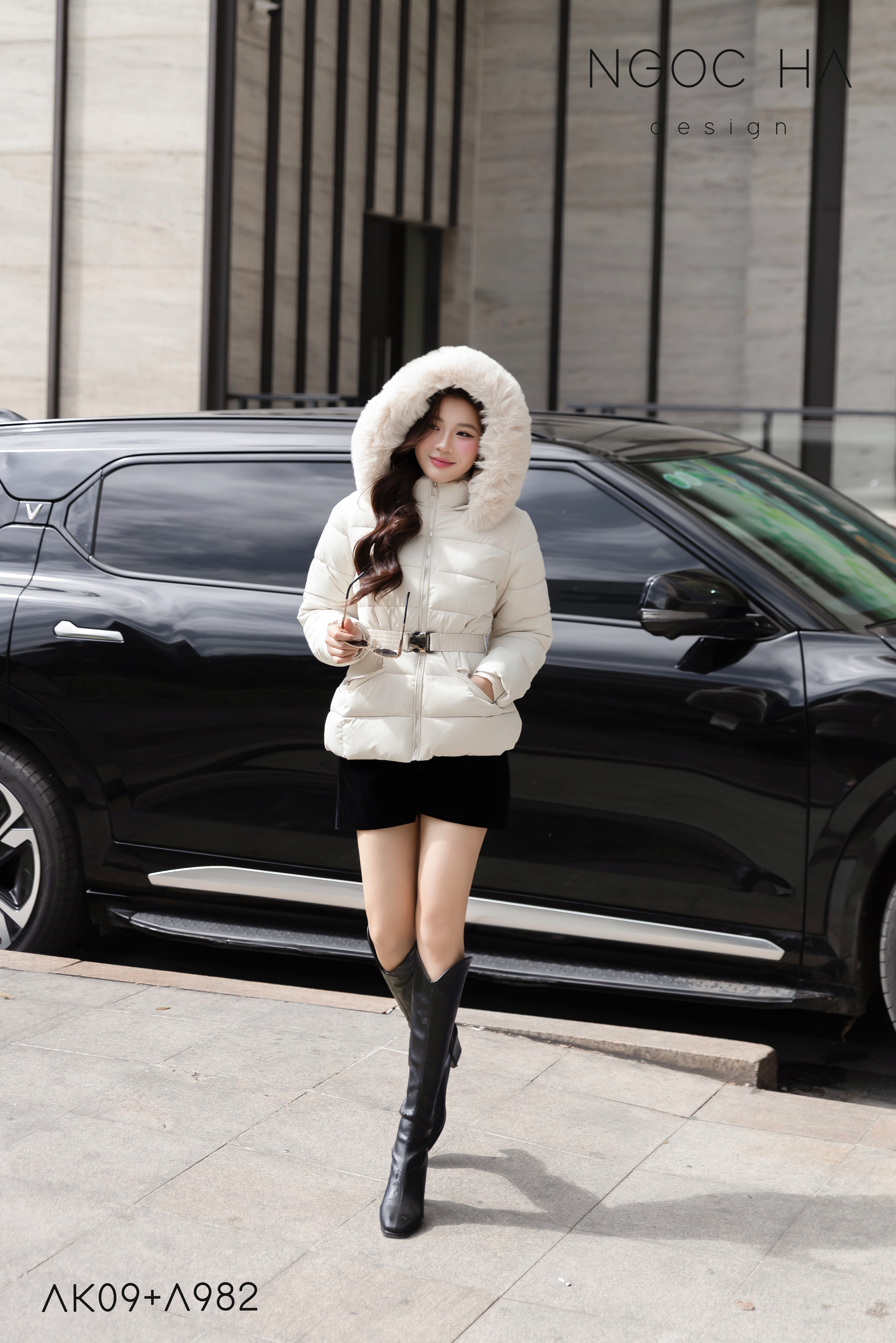 Áo Phao Mũ lông Kèm Đai Eo AK09_thumbnail_8