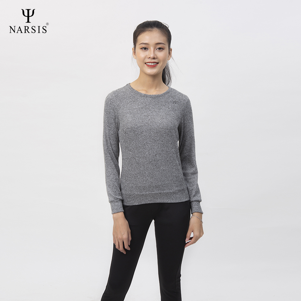 ÁO THU ĐÔNG NỮ L0073 NARSIS VẢI LEN COTTON ẤM ÁP, THOÁNG MÁT, GIỮ ẤM TỐT, MỀM MẠI_thumbnail_3