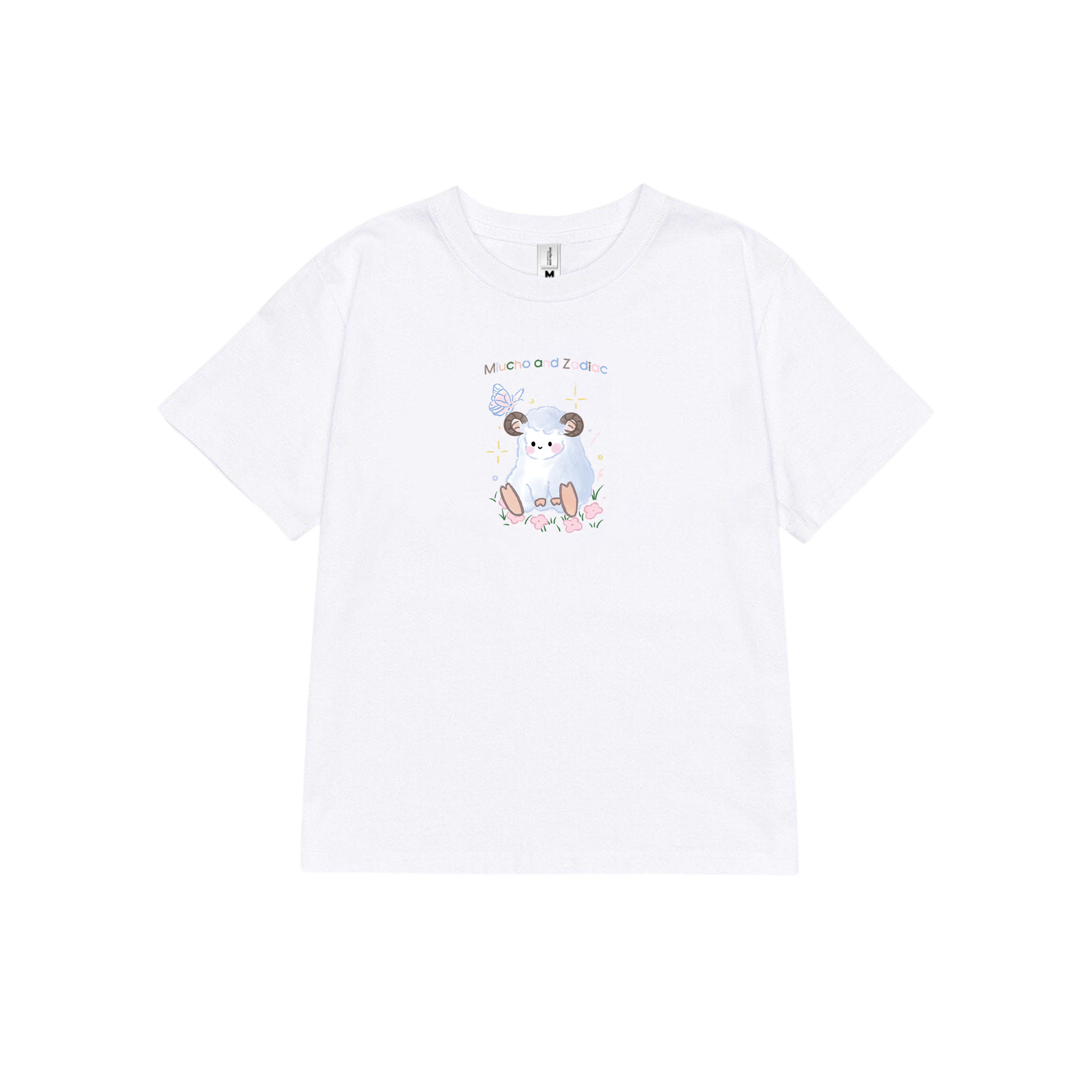 Áo baby tee 12 con giáp tuổi Mùi ( tuổi dê) ABD402 Miucho cotton cổ tròn in graphic_thumbnail_6