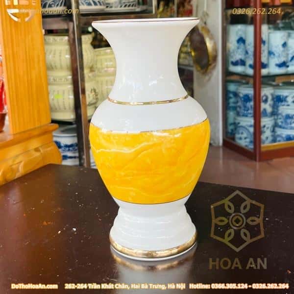 Lọ Hoa Vân Đá Vàng2
