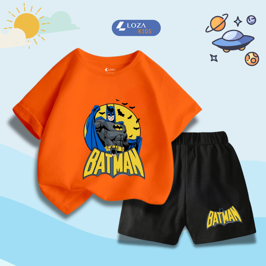 Set bộ bé trai in hình 'Mavel - Batman' - Loza Kids SB340