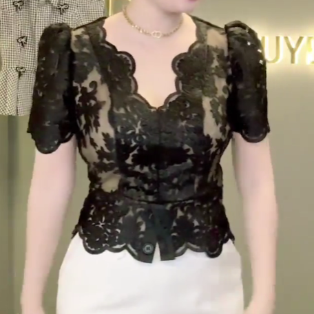 Áo PL Ren Cổ V 2 Cúc_thumbnail_10