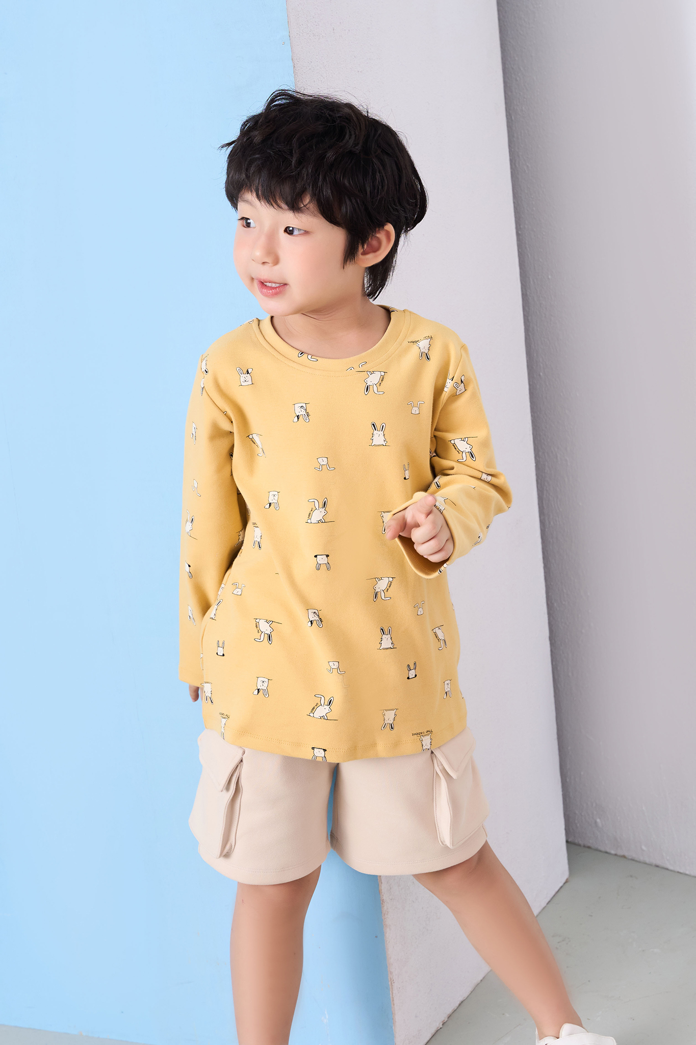 Áo họa tiết tay viền lé vải phối_thumbnail_7