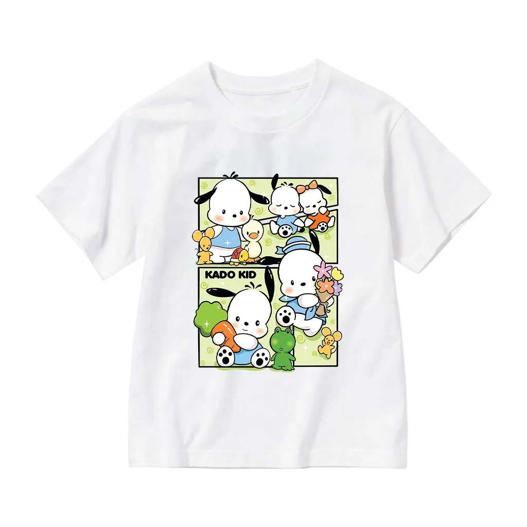 Áo thun bé gái hoạt hình Kado vải cotton thoáng mát tay ngắn cổ tròn in artwork 2976_thumbnail_7