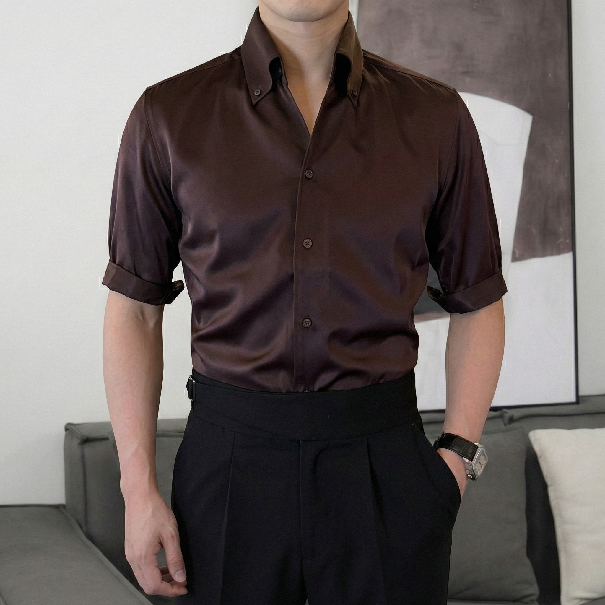 Áo Sơ Mi Riviera Cổ Button-Down Tay Lỡ_thumbnail_7