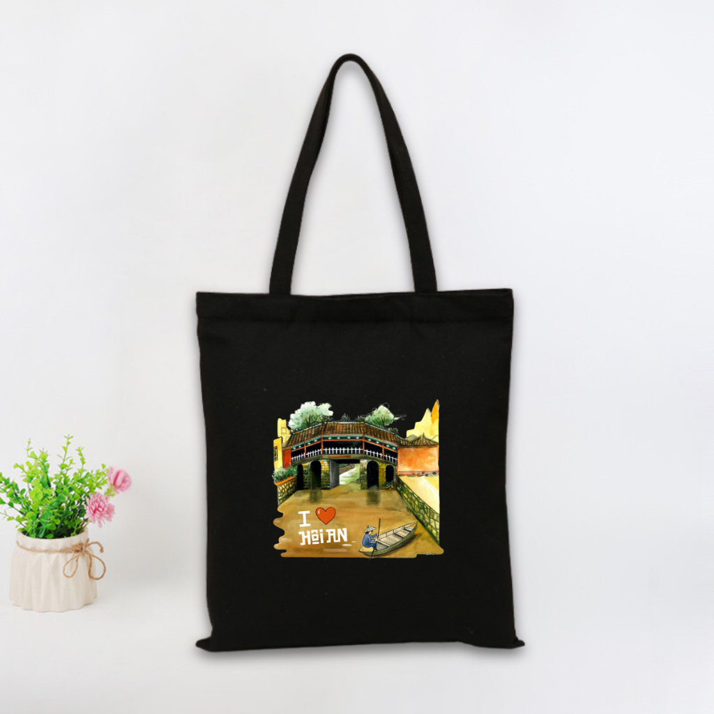 Túi tote vải canvas BST Tôi yêu Việt Nam có khoá kéo và ngăn phụ đi học, đi chơi - 𝐖𝐞 𝐓𝐞𝐞 TOTE10_thumbnail_15