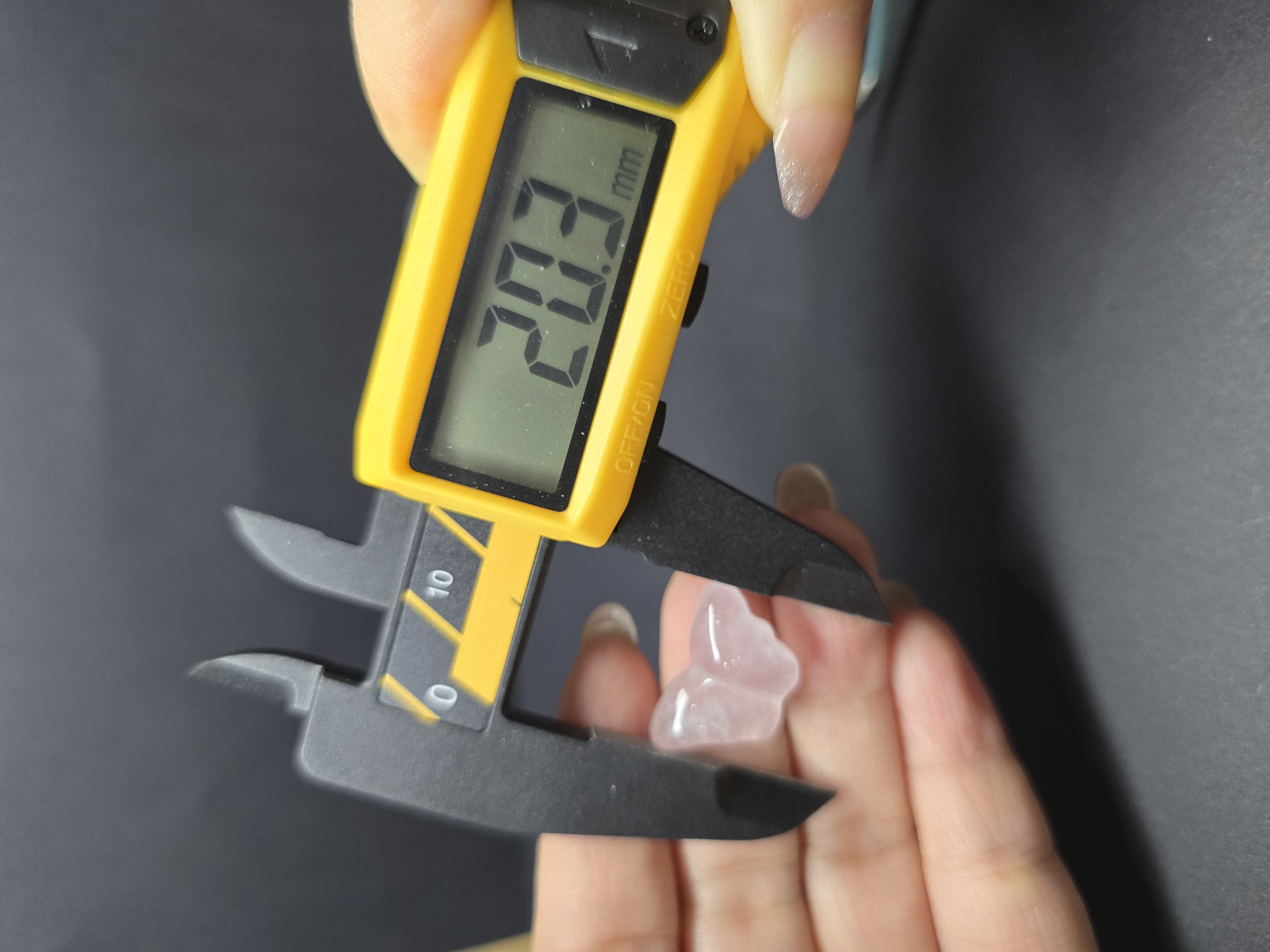 Charm Hạt Lẻ Thạch Anh Hồng - Hồ Điệp(Đã Xỏ Lỗ - Bán Lẻ 1 Viên)_thumbnail_2