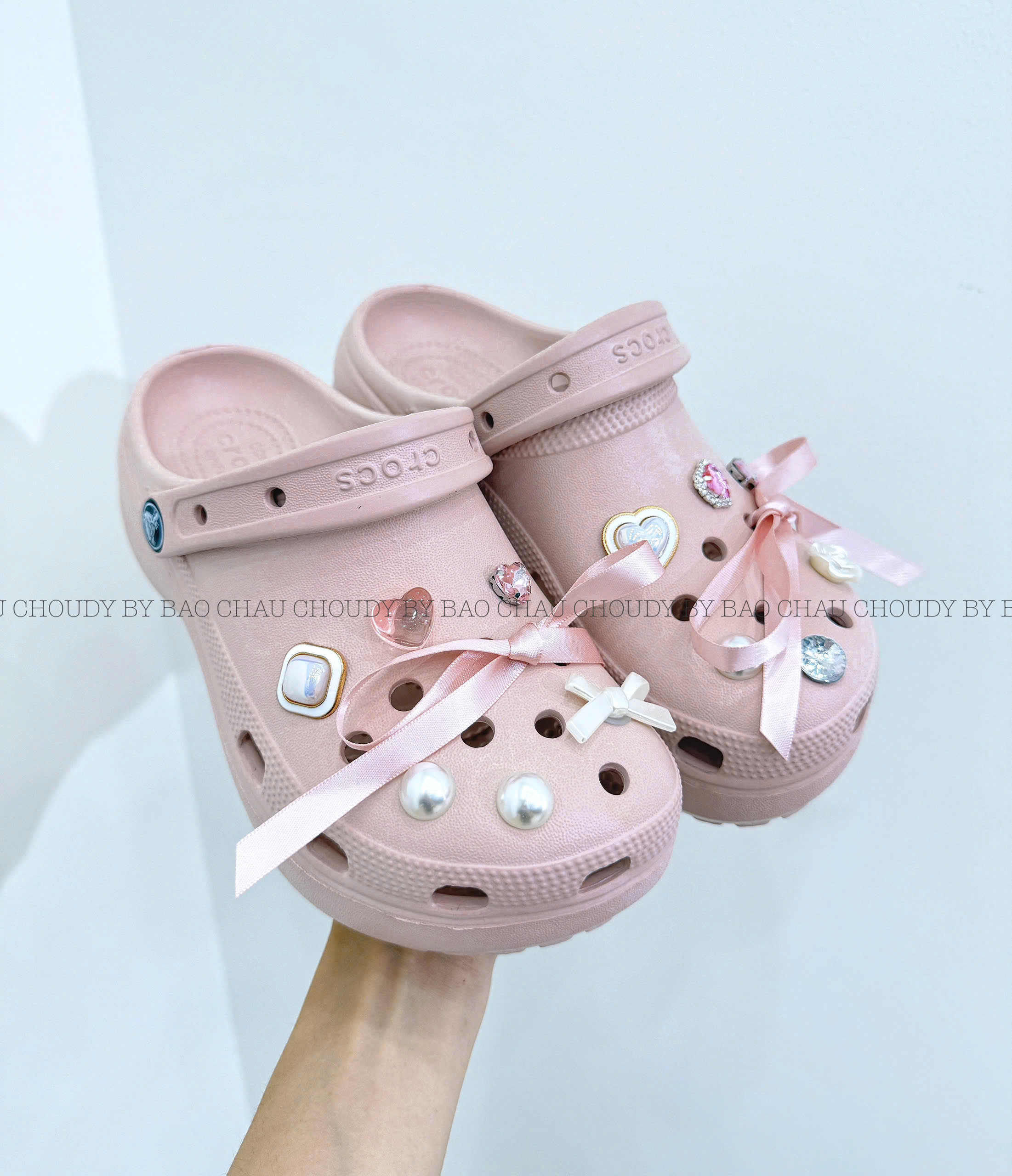 S224 SANDAL HỒNG (TẶNG KÈM CHARM)