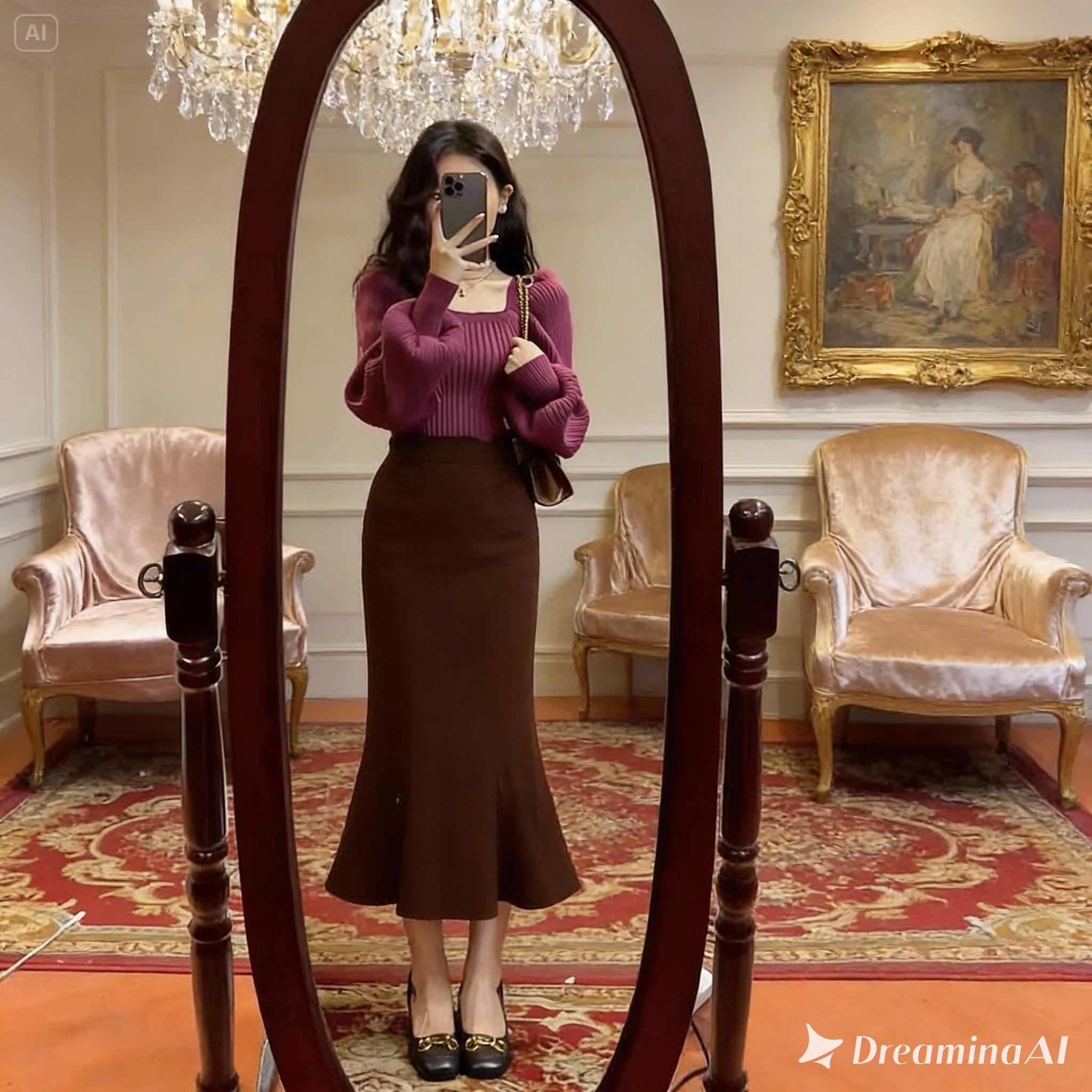 Chân Váy Đuôi Cá Dáng Dài Chất Vải Tuyết Mưa Cao Cấp Tôn Dáng Siêu Xinh Ôm gọn