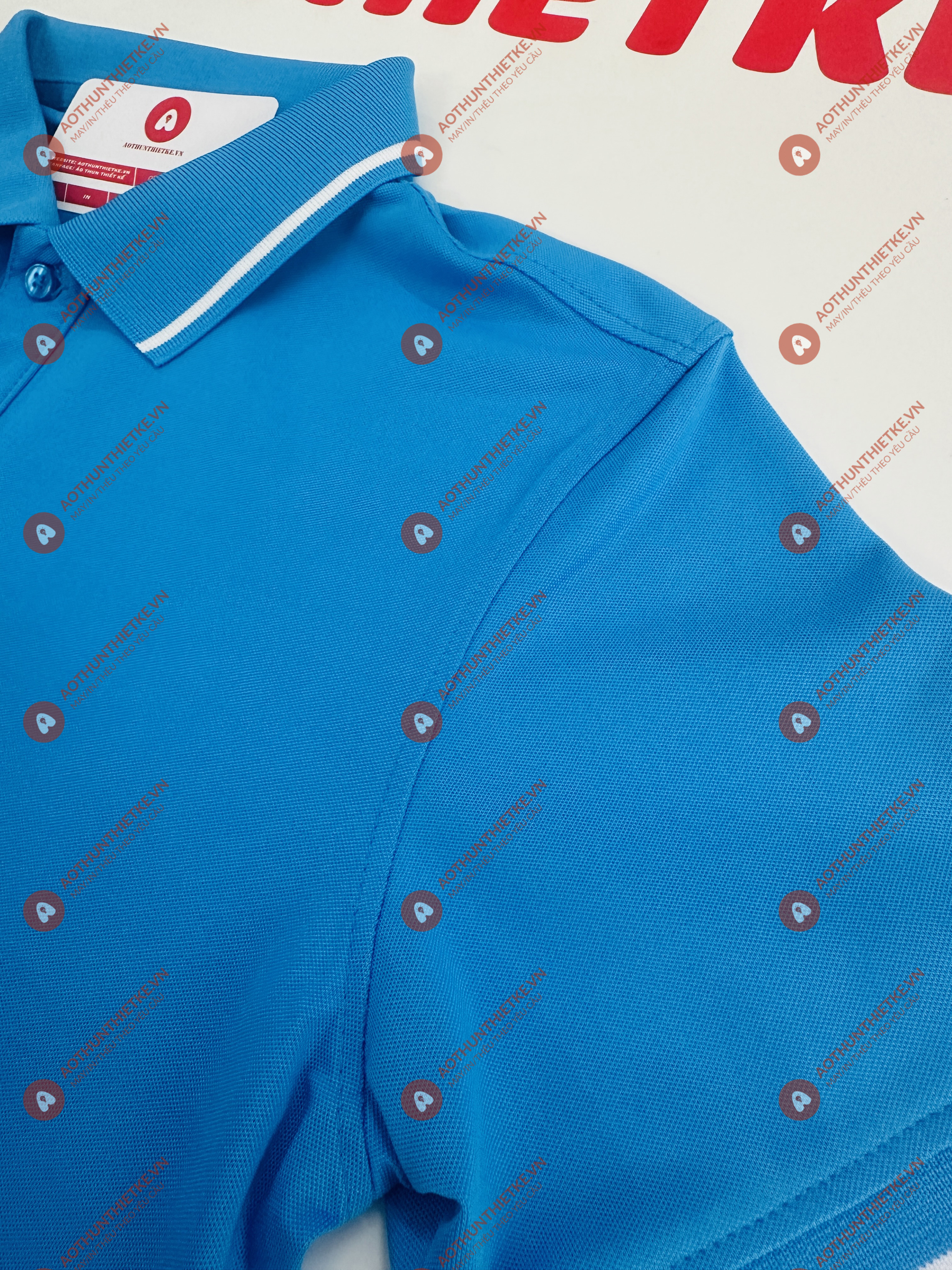 Áo Đồng Phục Polo 1 Sọc Xanh Ya_thumbnail_1