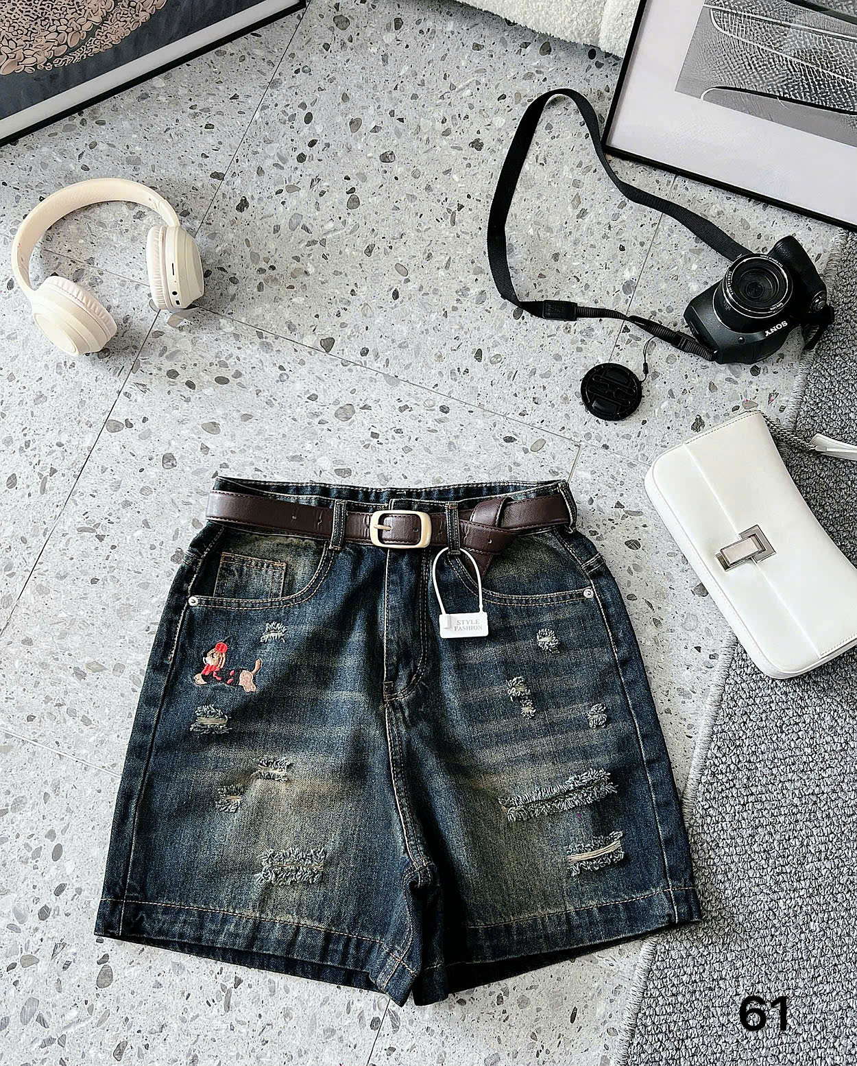 BIGSIZE NỮ - Quần short lửng rách thêu T- QSJ61_thumbnail_1