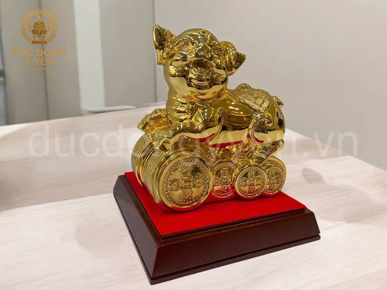 Tượng heo phong thủy mạ vàng _thumbnail_1