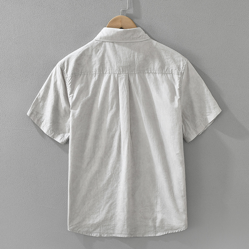 Áo Sơ Mi Nam Ngắn Tay – Nhật Bản Văn Học, Form Rộng, Thoáng Khí, Đa Năng_thumbnail_2