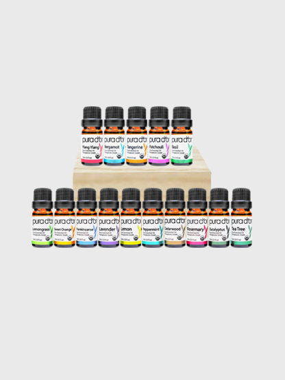 Bộ 16 Tinh Dầu Hữu Cơ PURA D’OR Sweet 16 Essential Oil Set - USDA Organic (10mlx16)