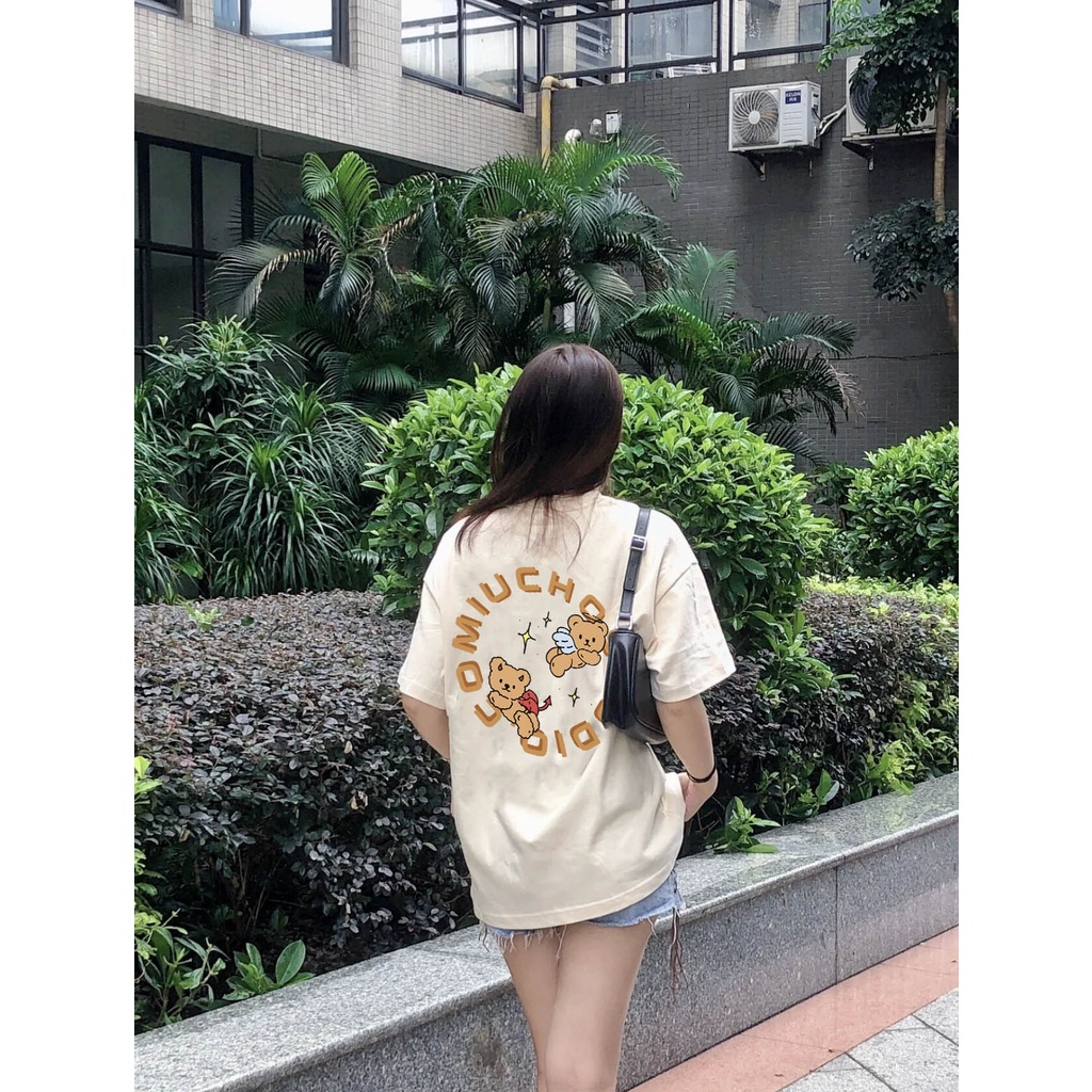 Áo thun unisex form rộng AT329 Miucho basic tee tay lỡ dành cho nam nữ in graphic_thumbnail_4