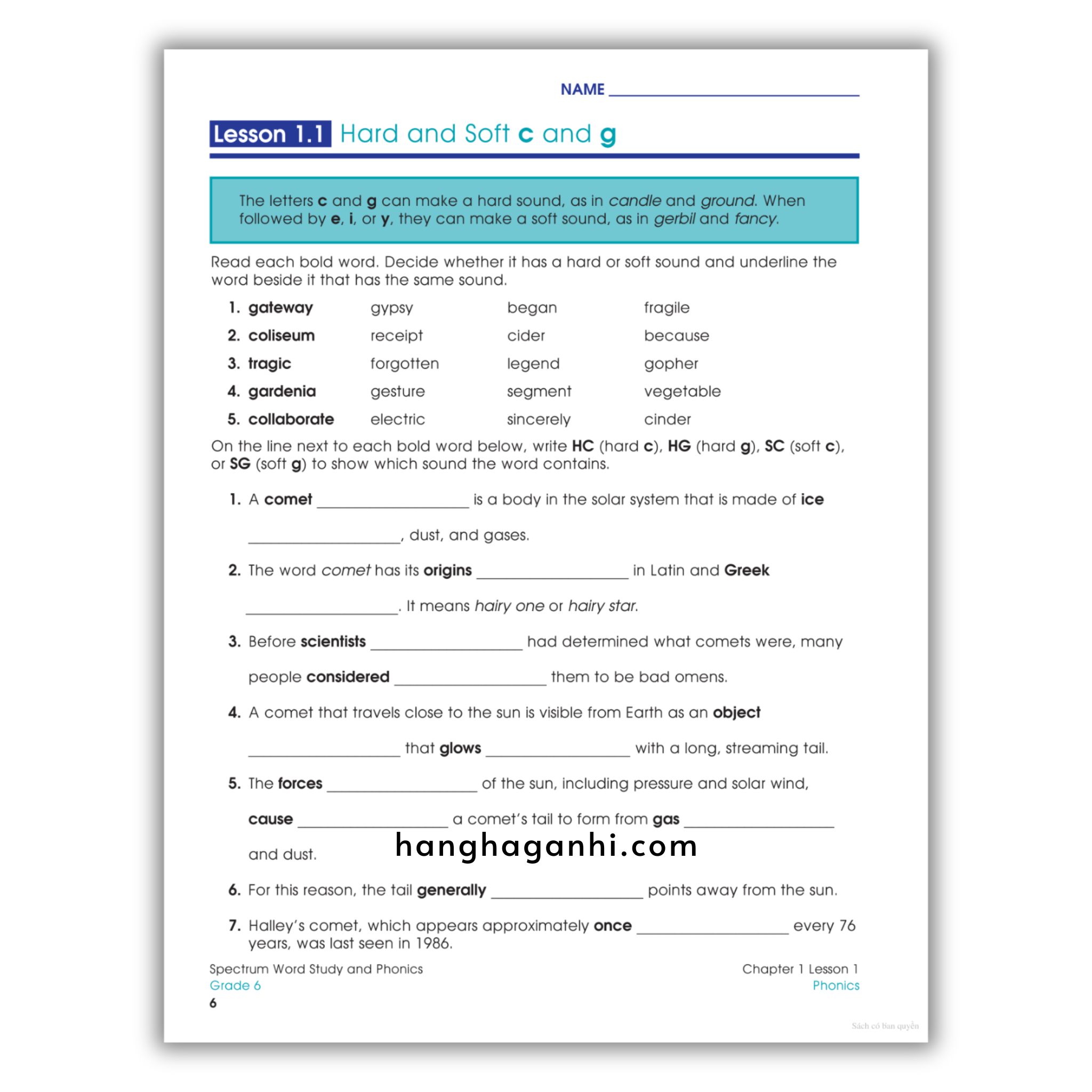 Sách Spectrum Word Study and Phonics Workbook Grade 6_thumbnail_16