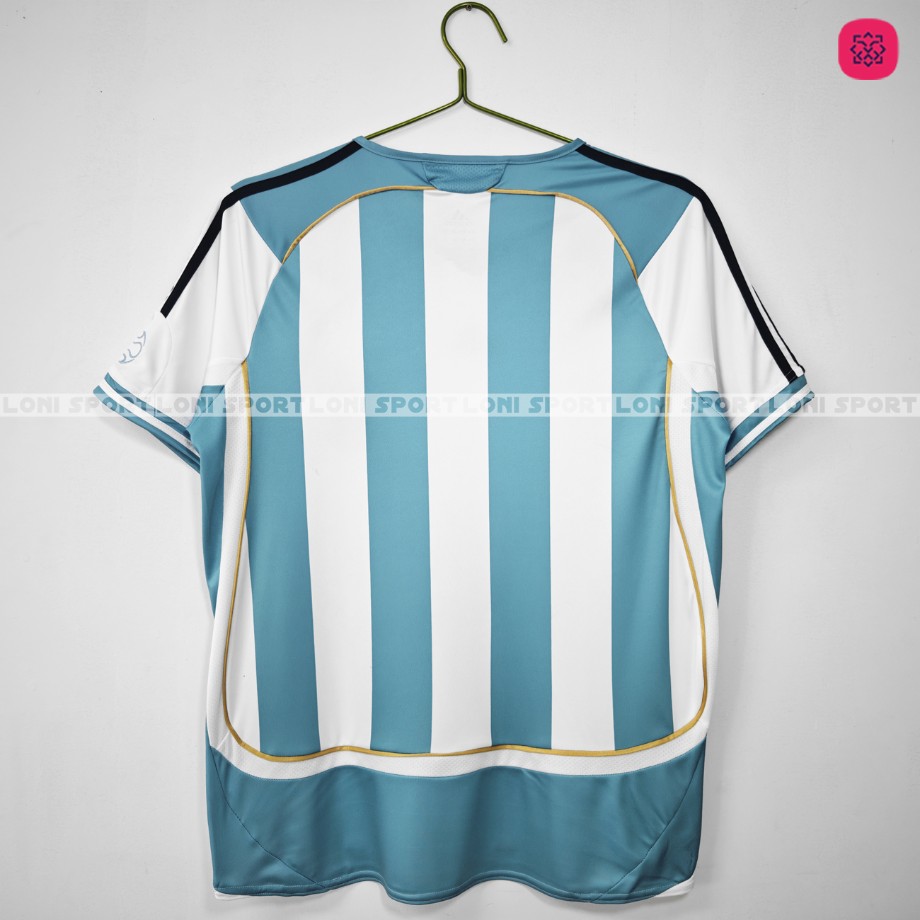 Áo Retro Argentina sân nhà xanh trắng 2006_thumbnail_6