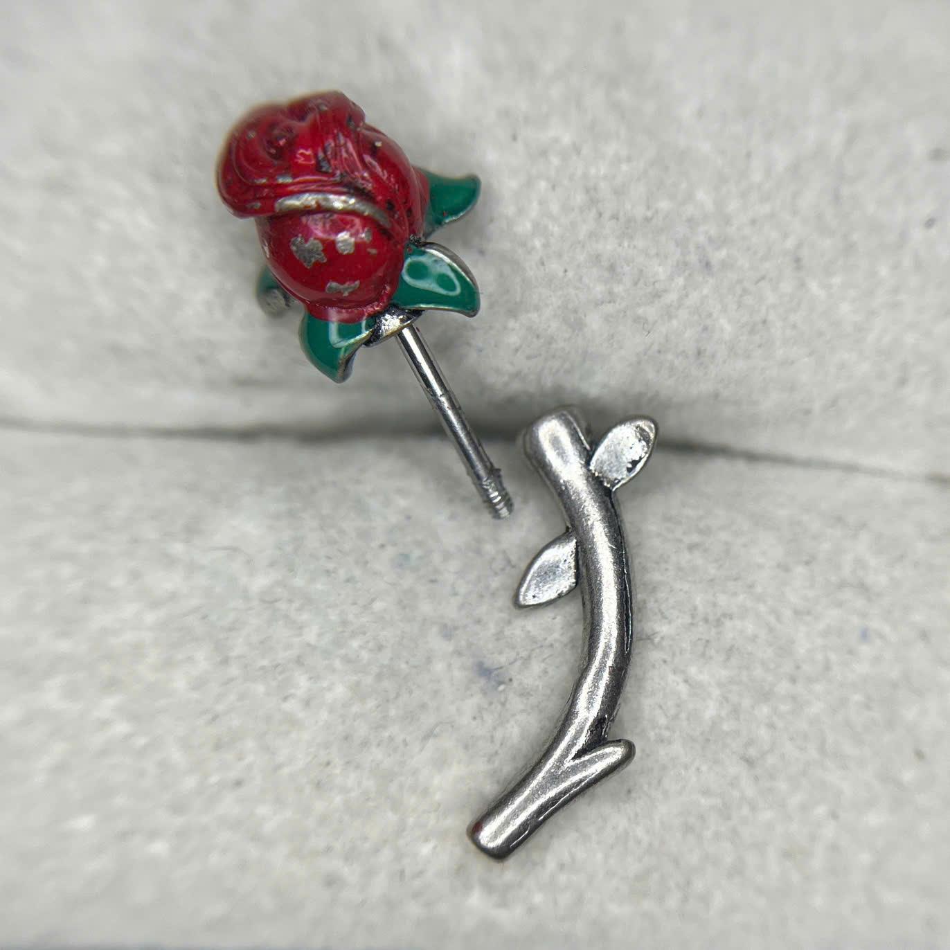 khuyên kiểu cành hoa hồng xoắn đeo rook, vertical,lobe cho tai phải _thumbnail_1