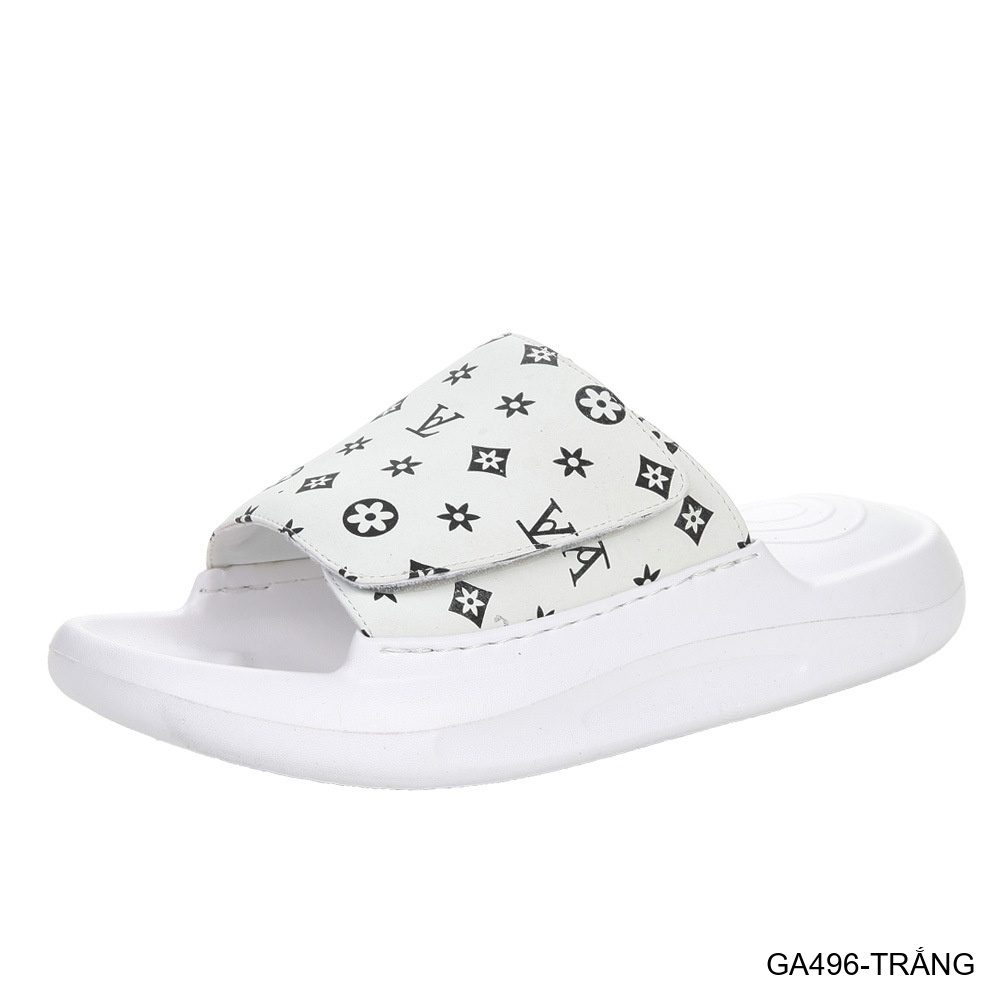 GA496 - Dép xỏ ngón nam thời trang đế dày họa tiết logo, màu trắng đen_thumbnail_2