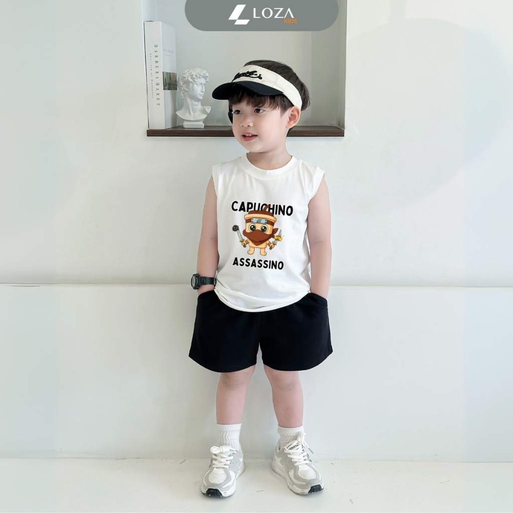 Bộ ba lỗ bé trai in hình 'Brainrot Capuchino Assassino' - Loza Kids BL401_thumbnail_2