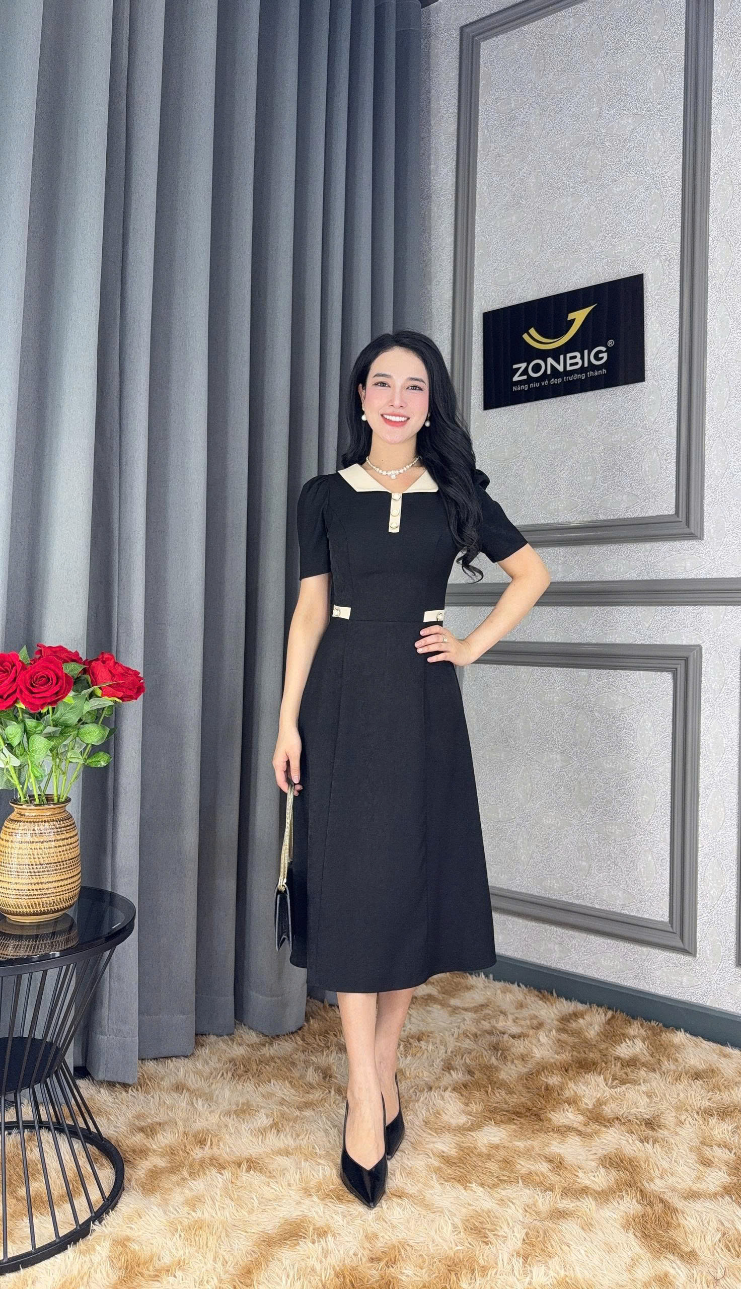 Đầm xòe - Y2084 - Thương hiệu Zonbig