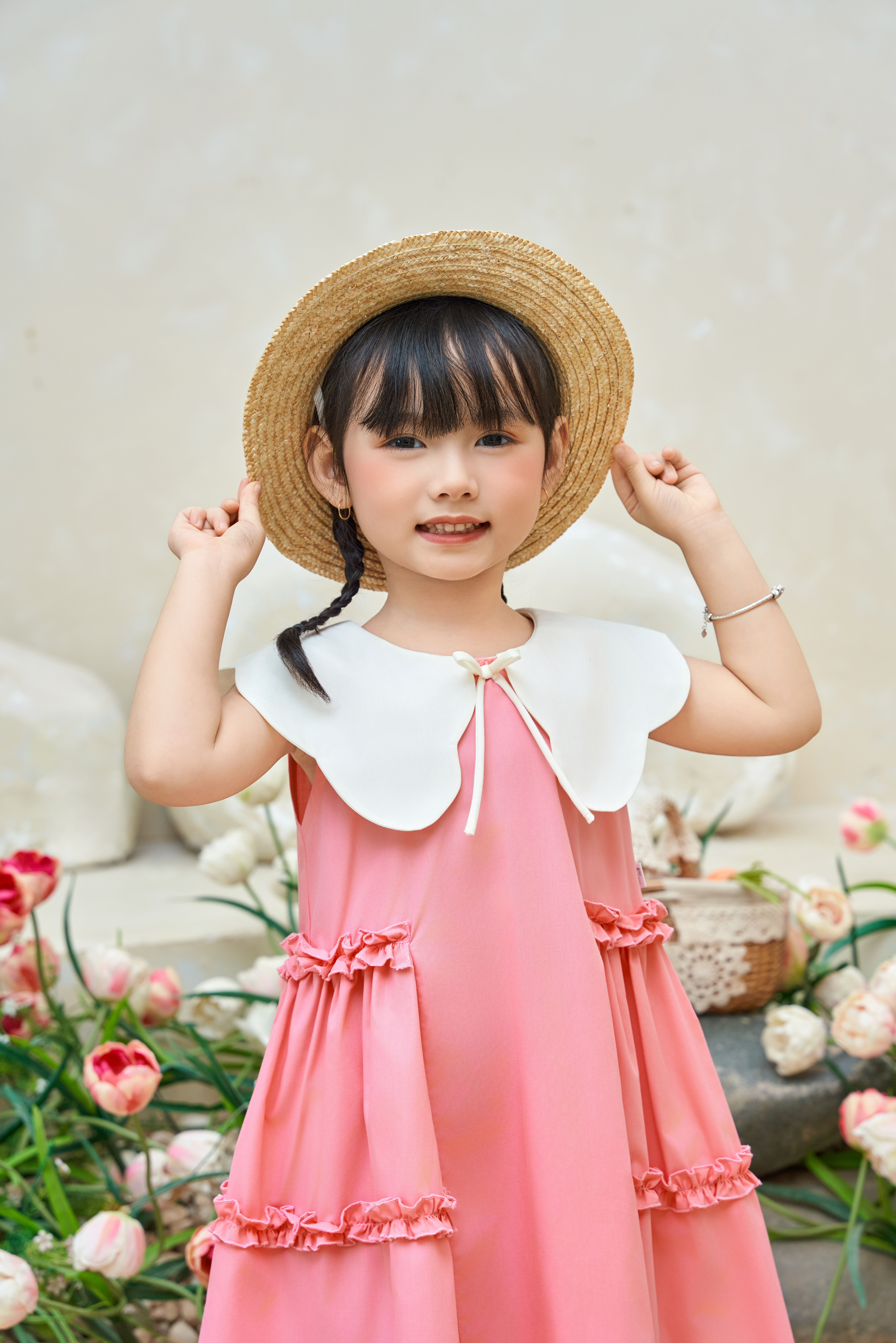 Váy thô phối cổ nhún bèo hông_thumbnail_4