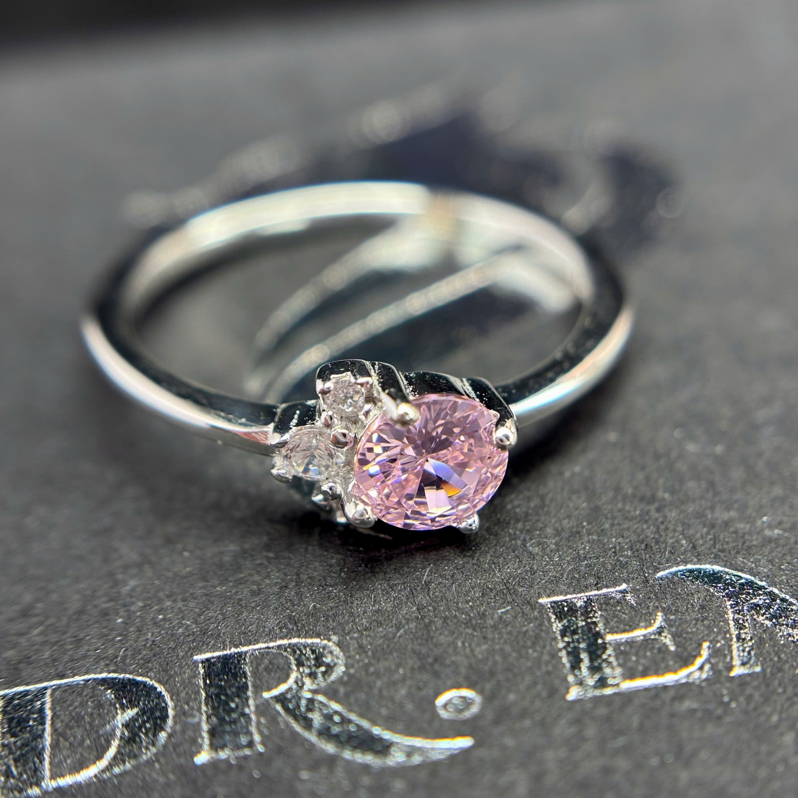 Nhẫn bạc xi bạch kim hồng baby size 6_thumbnail_1