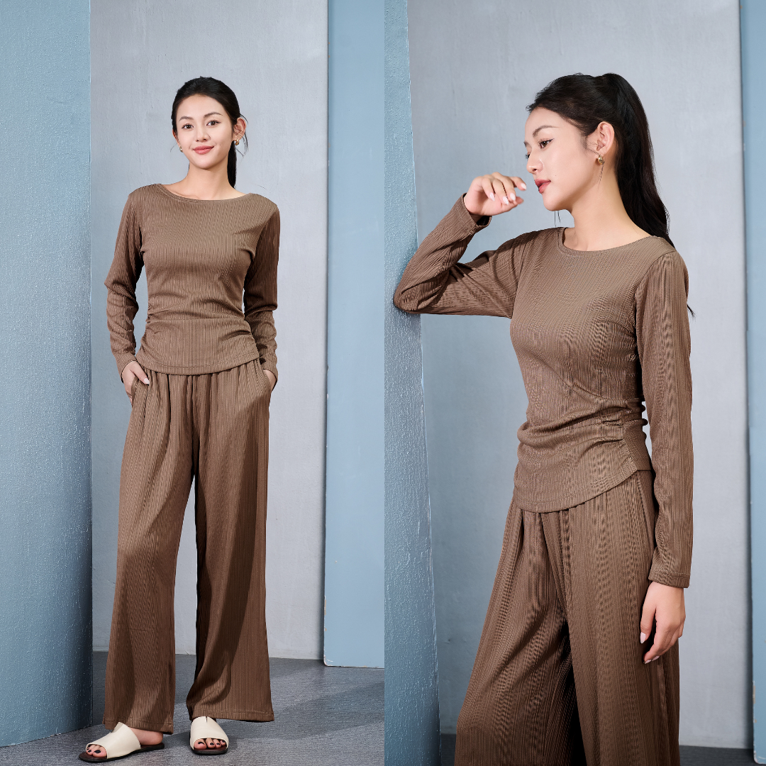 BN100 -  Bộ Nữ Thu Đông Cổ Thấp