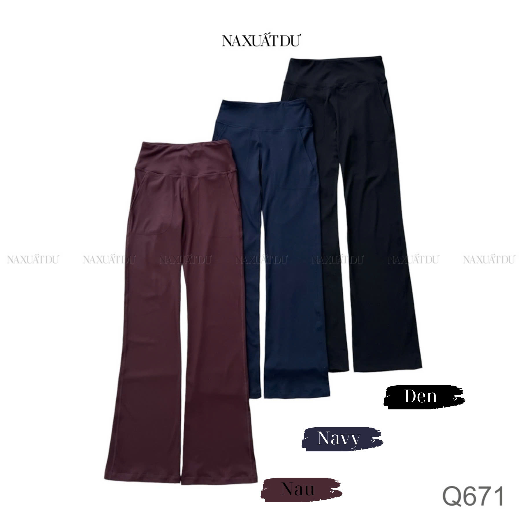 Quần dài legging loe nữ 