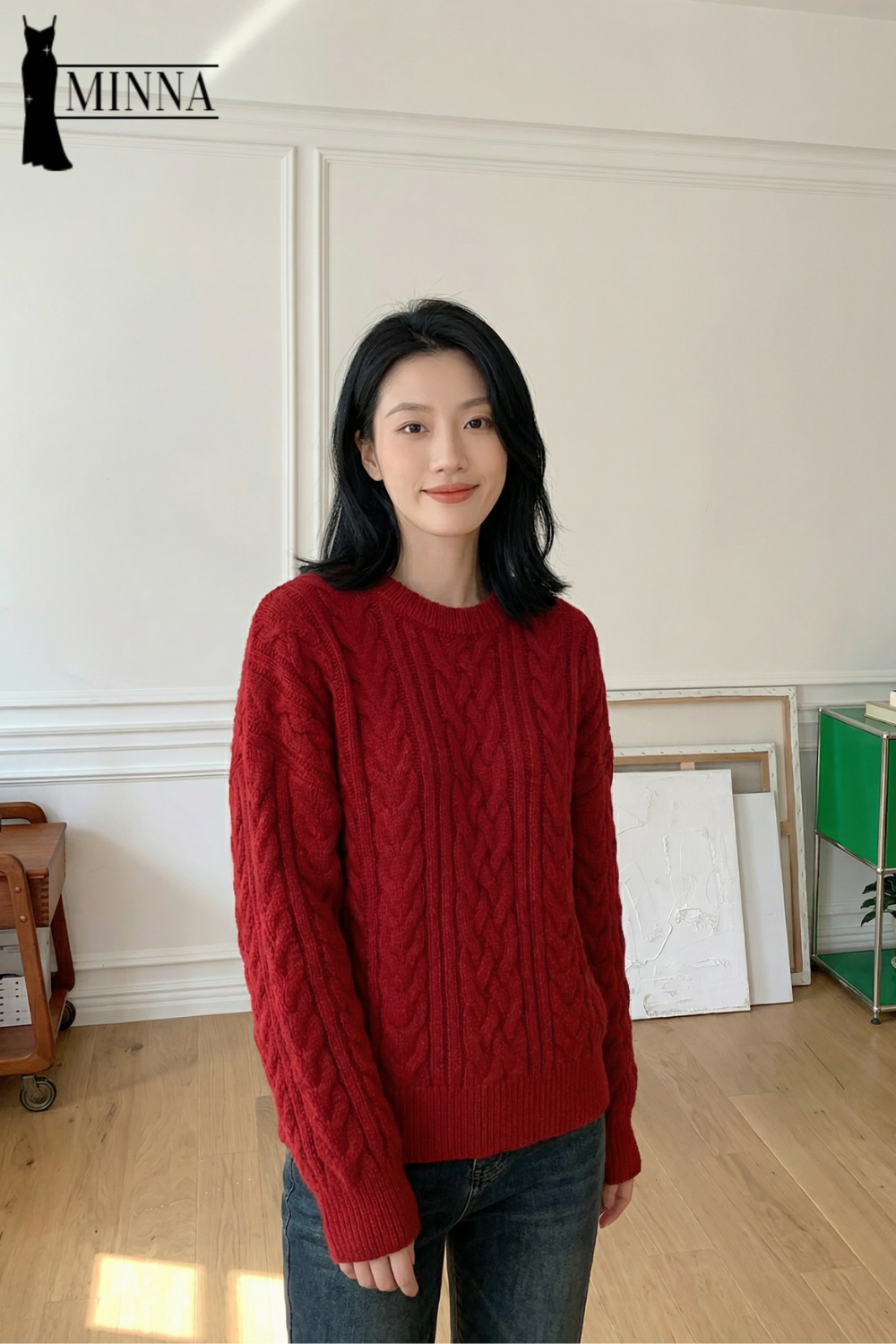 Classic Cable Knit Sweater - MA028