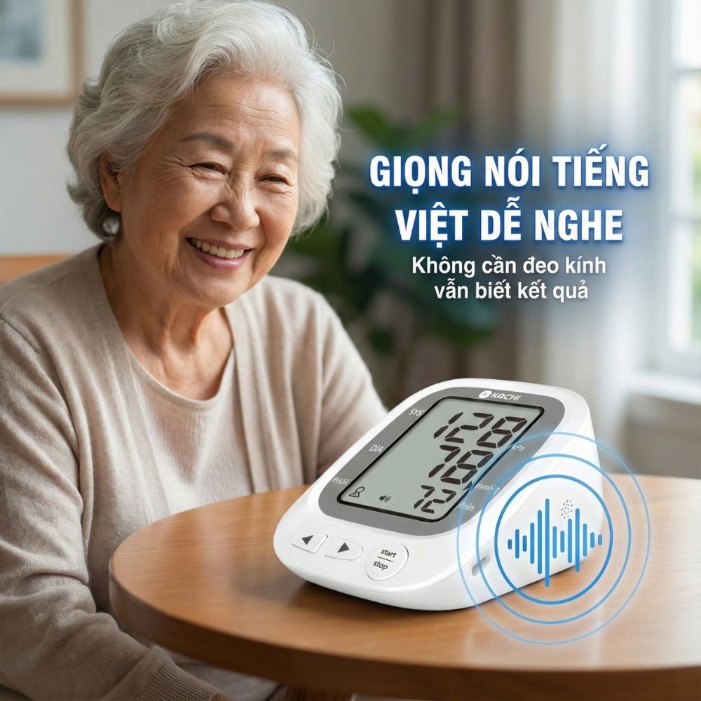 Máy đo huyết áp giọng nói tiếng Việt Kachi JN-163B