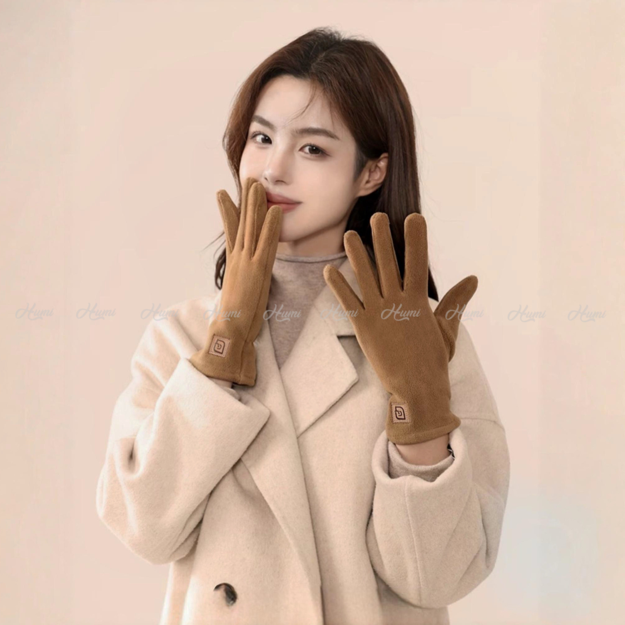 GĂNG TAY NỈ NỮ (BTN17-27 Nâu)