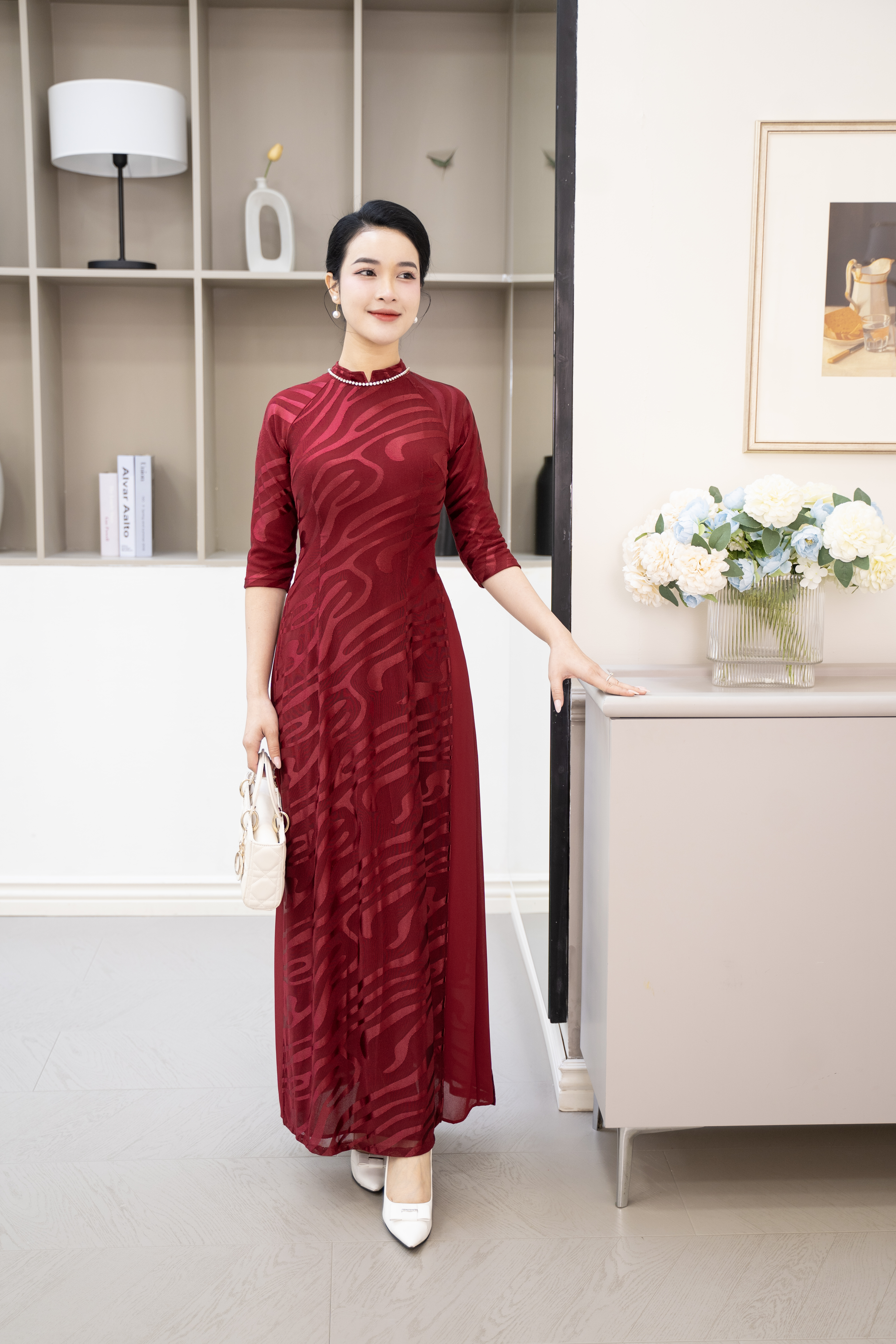 Đầm giả áo dài - Y1758 - Thương hiệu Zonbig