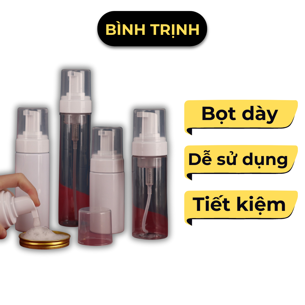 Chai Tạo Bọt Rửa Hình Xăm – Nắp Lớn PET Cao Cấp – Bình Xịt Tạo Bọt Tiện Lợi Cho Thợ Xăm