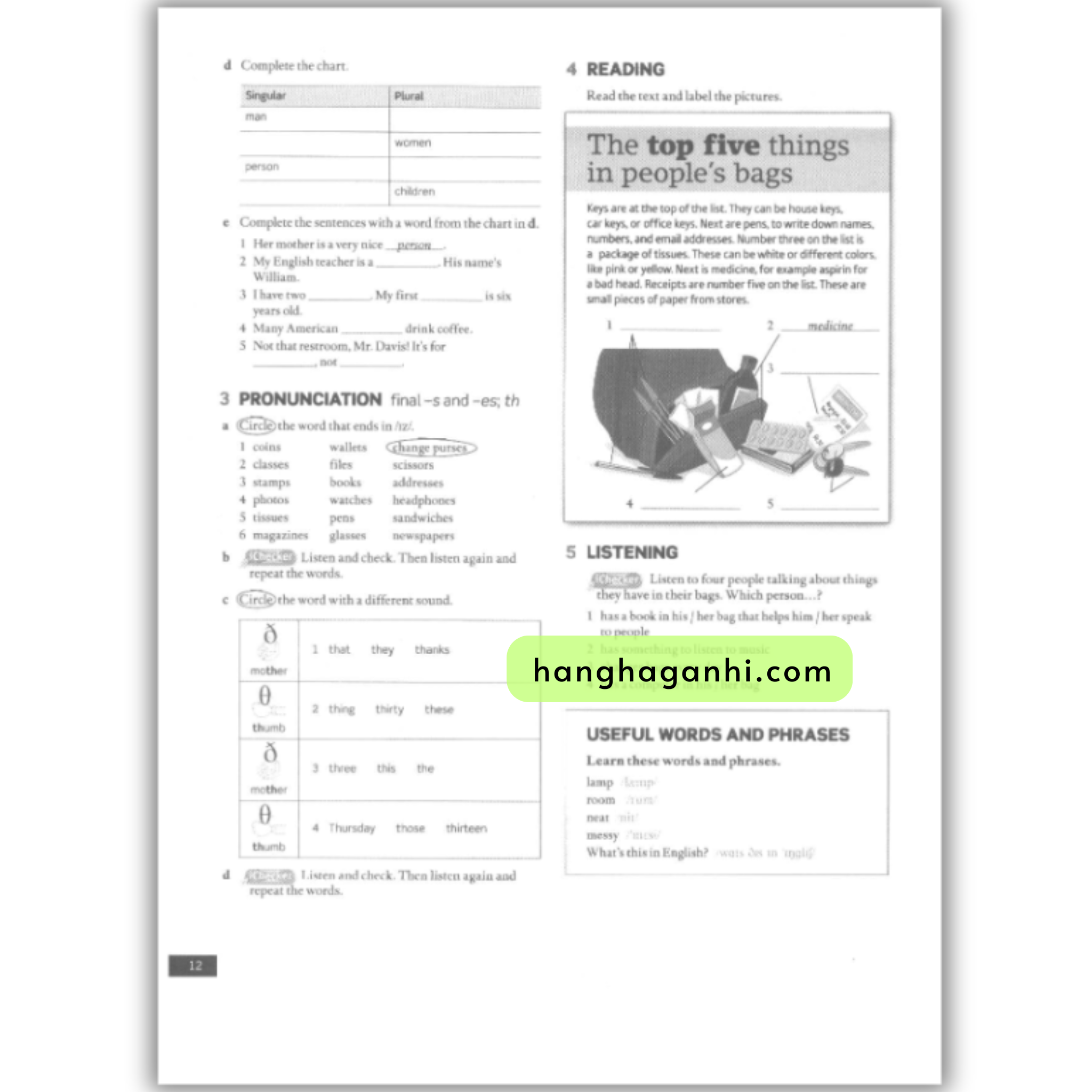 American English File 1 Workbook (Second Edition) _thumbnail_3