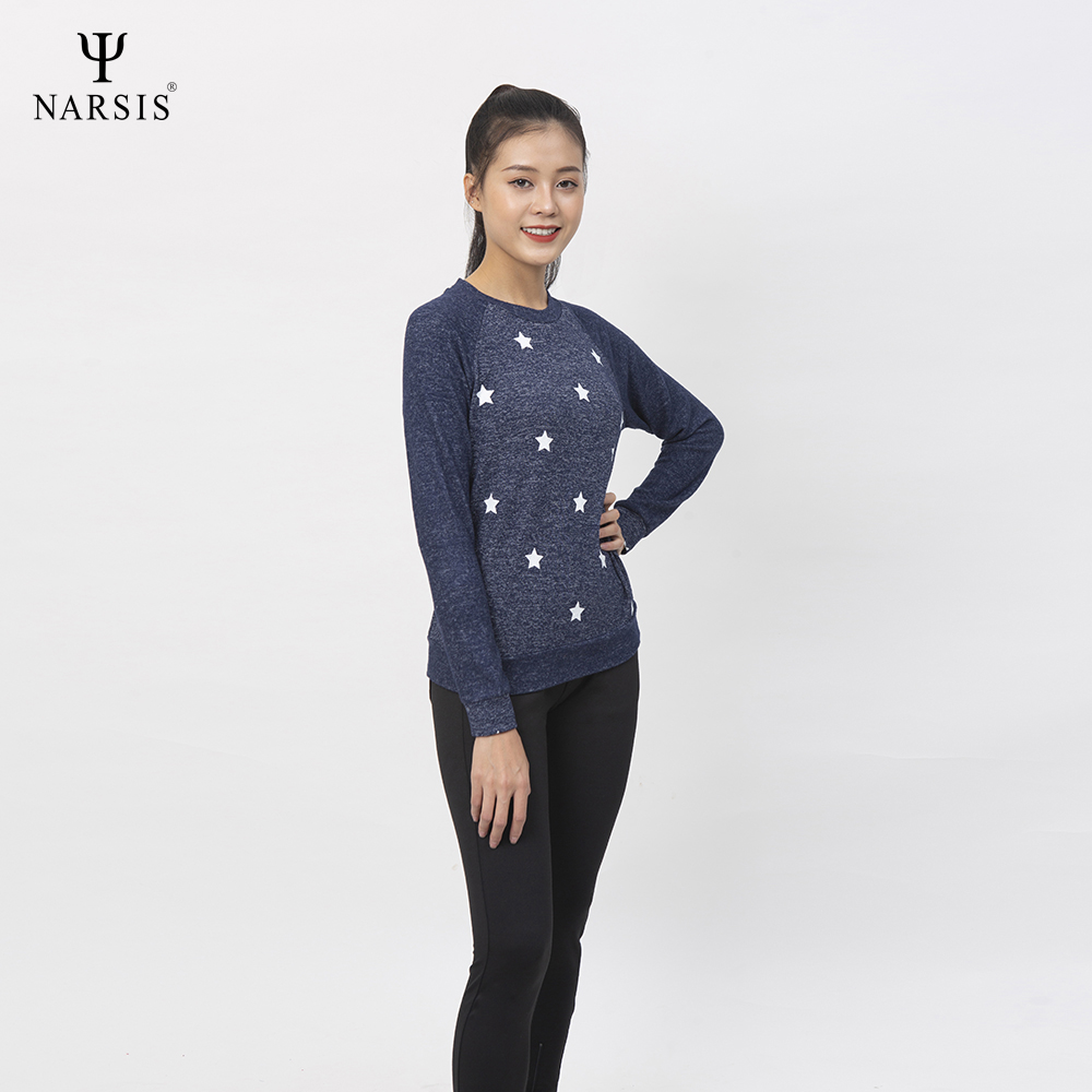 ÁO THU ĐÔNG NỮ L0026 NARSIS VẢI LEN COTTON ẤM ÁP, THOÁNG MÁT, GIỮ ẤM TỐT, MỀM MẠI_thumbnail_1