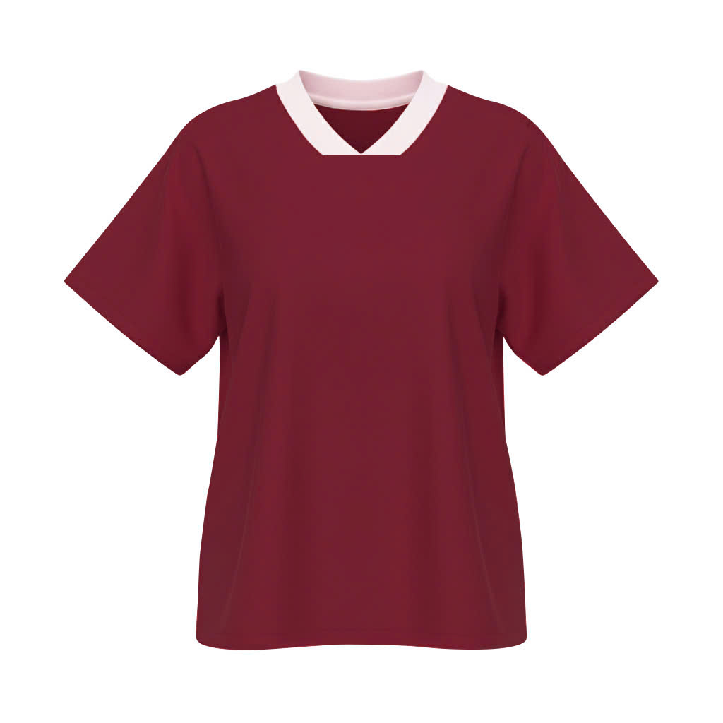 Áo baby tee thể thao Jersey phối cổ tim trơn Miucho thoáng mát tôn dáng_thumbnail_8