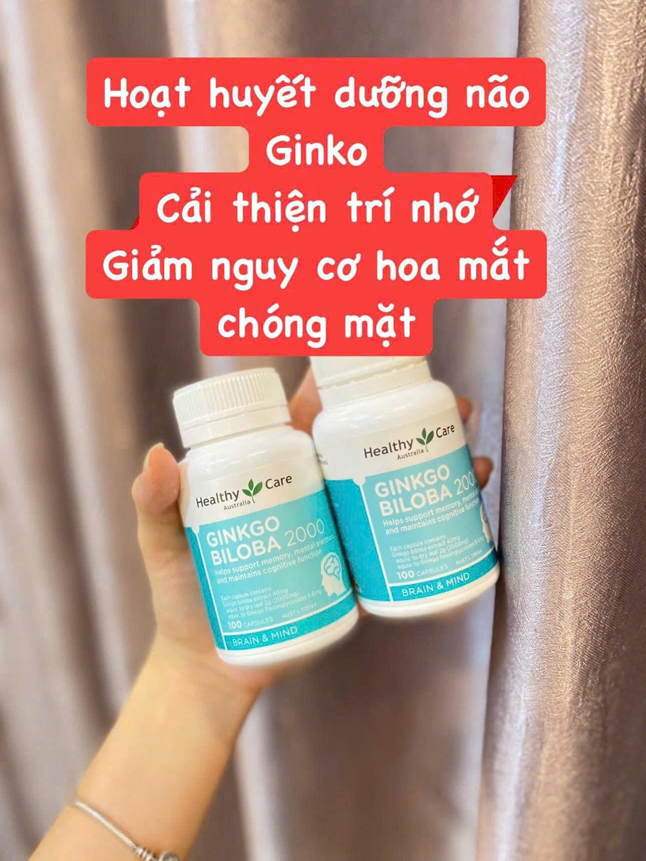 HM116 Viên uống bổ não Ginkgo Úc