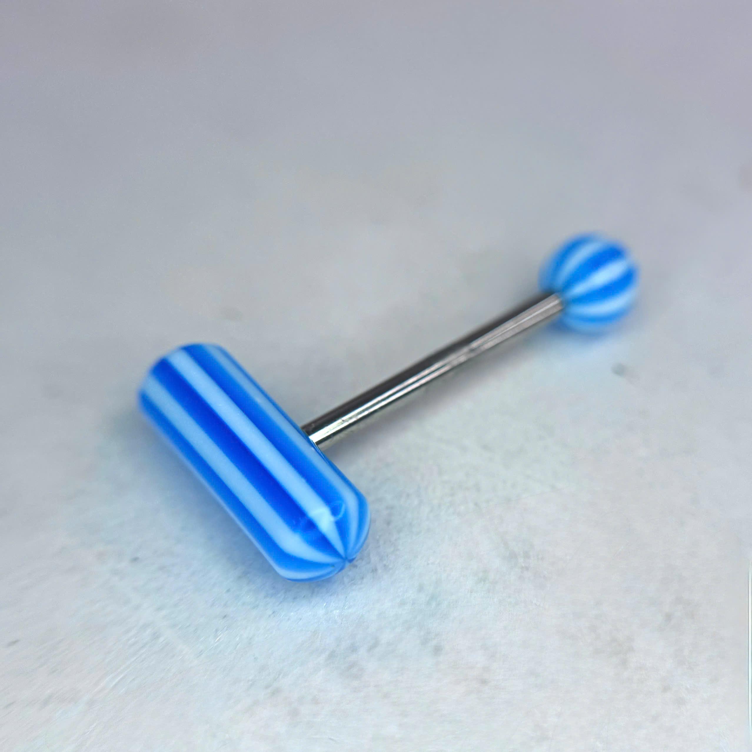 lưỡi sọc trắng xanh biển