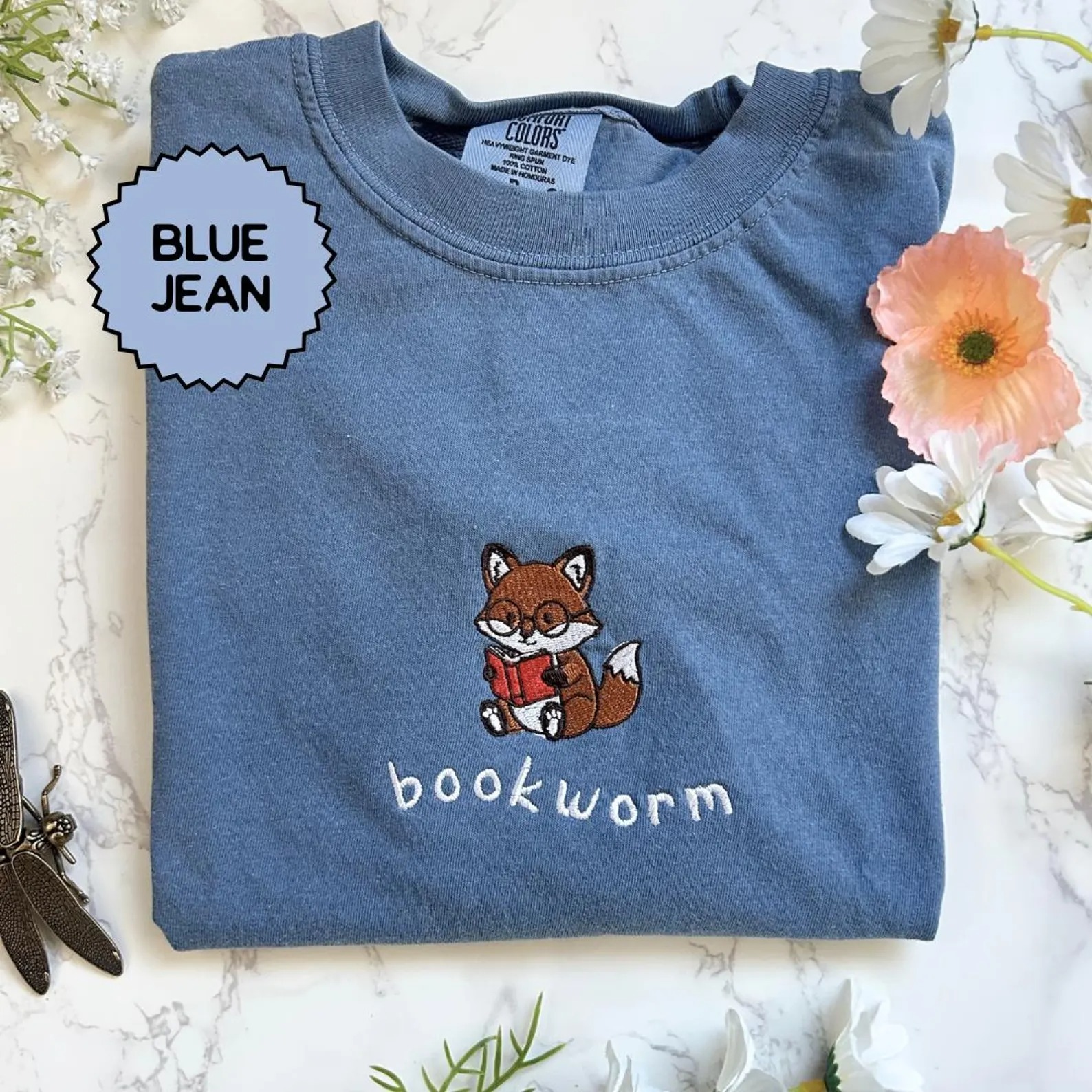 Embroidered - The Quiet Reader Fox