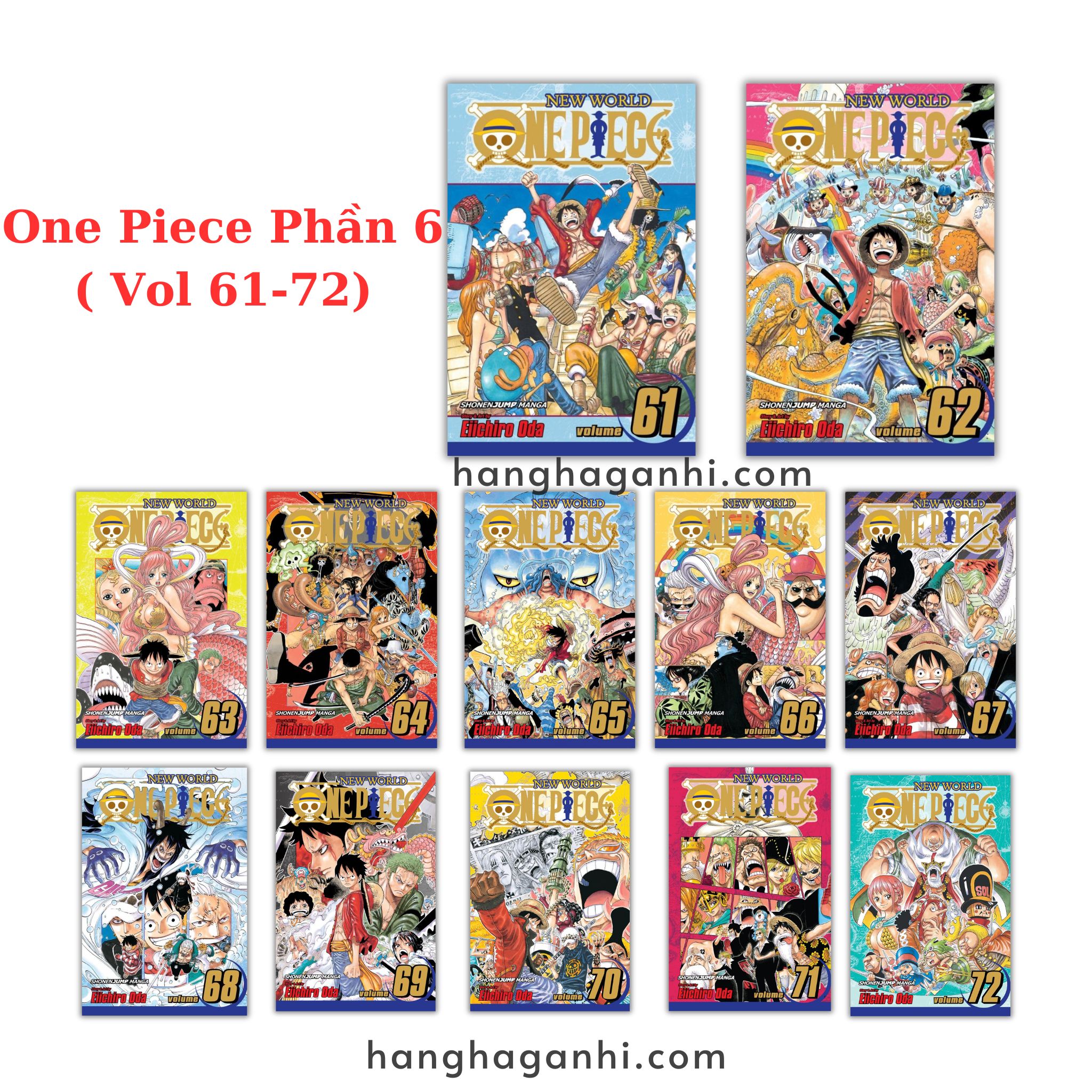 [TIẾNG ANH] - Truyện Tranh One Piece- Đảo Hải Tặc Phần 6 ( Vol 61-72)