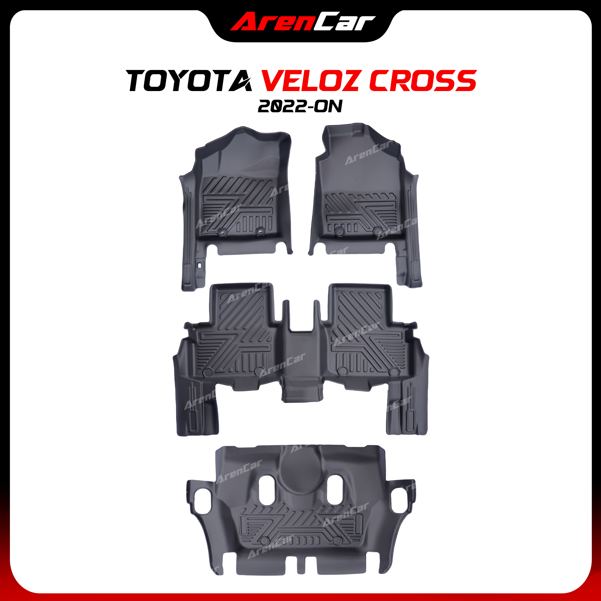 Thảm Lót Sàn Ô Tô TPE Nhựa Đúc Toyota Veloz Cross