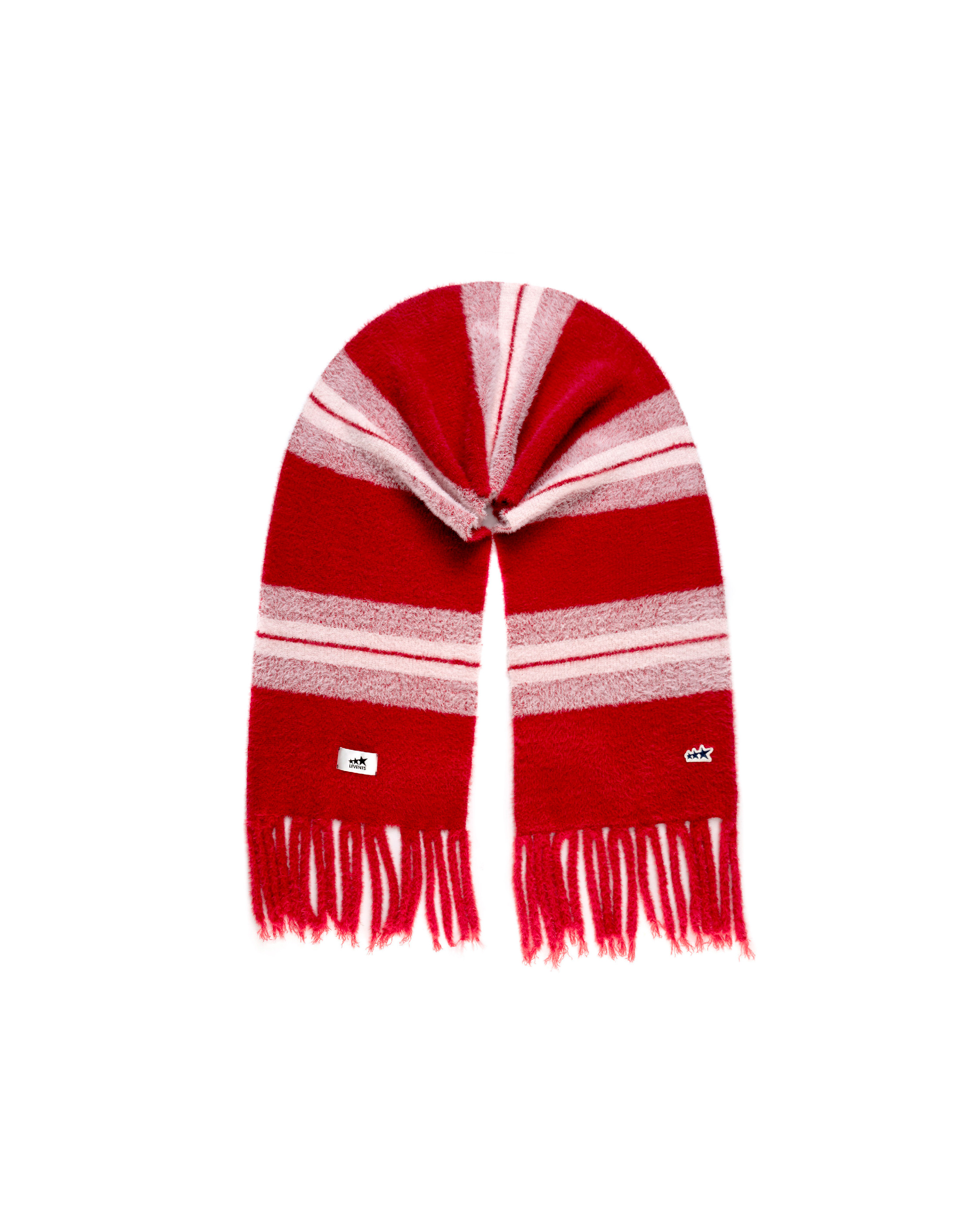 Levents® Striped Fur Knit Scarf