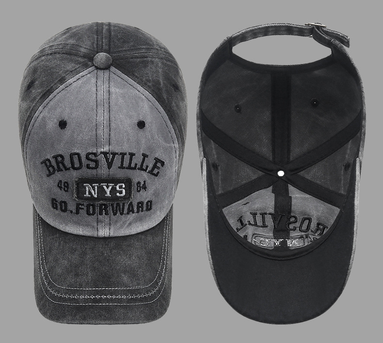 Mũ lưỡi trai vintage BROSVILLE NYS phong cách bụi HZ8702_thumbnail_5