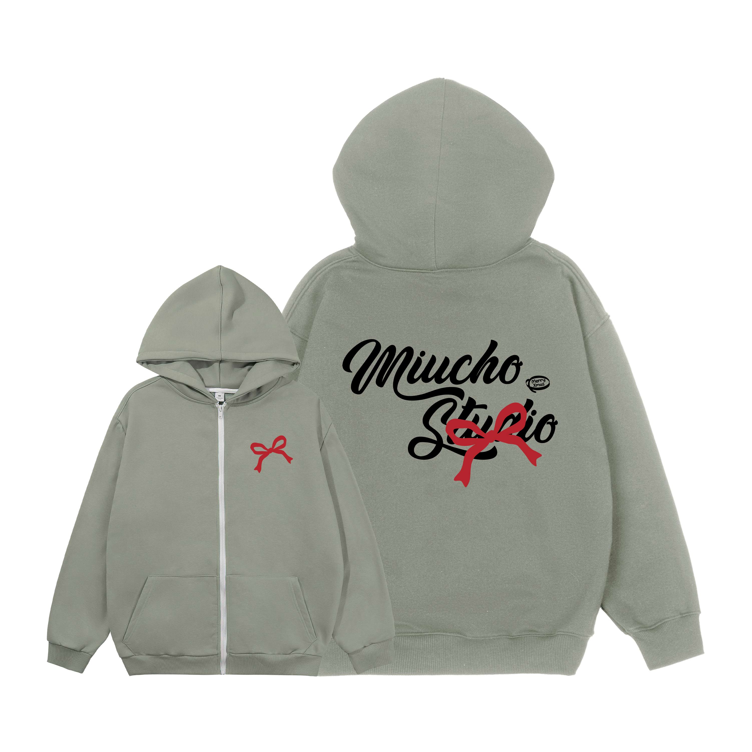 Áo hoodie zip giáng sinh noel nam nữ chất vải nỉ chân cua dày dặn HZD1722 Miucho in mix_thumbnail_8